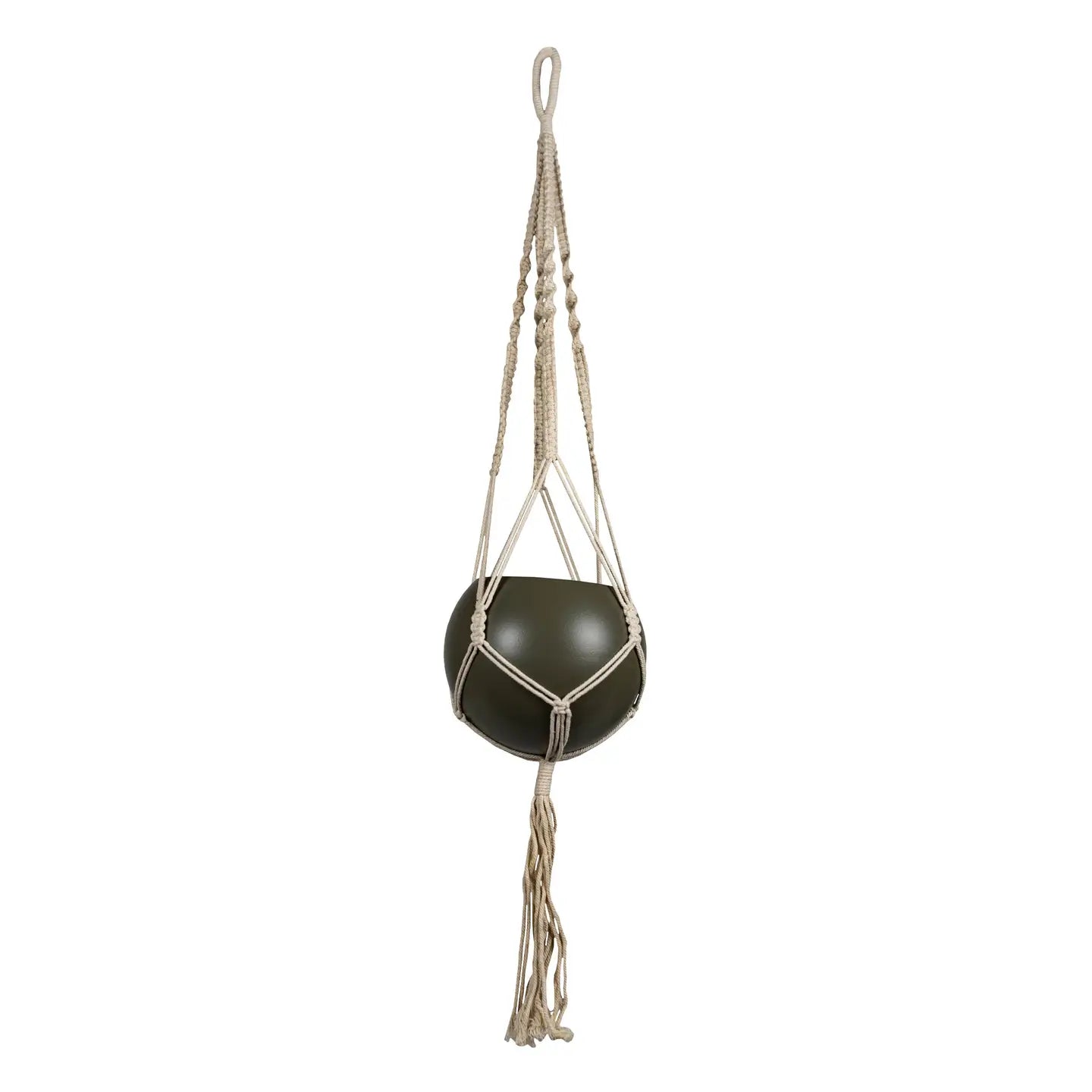 Boho Round Hanging Pot & Hanger