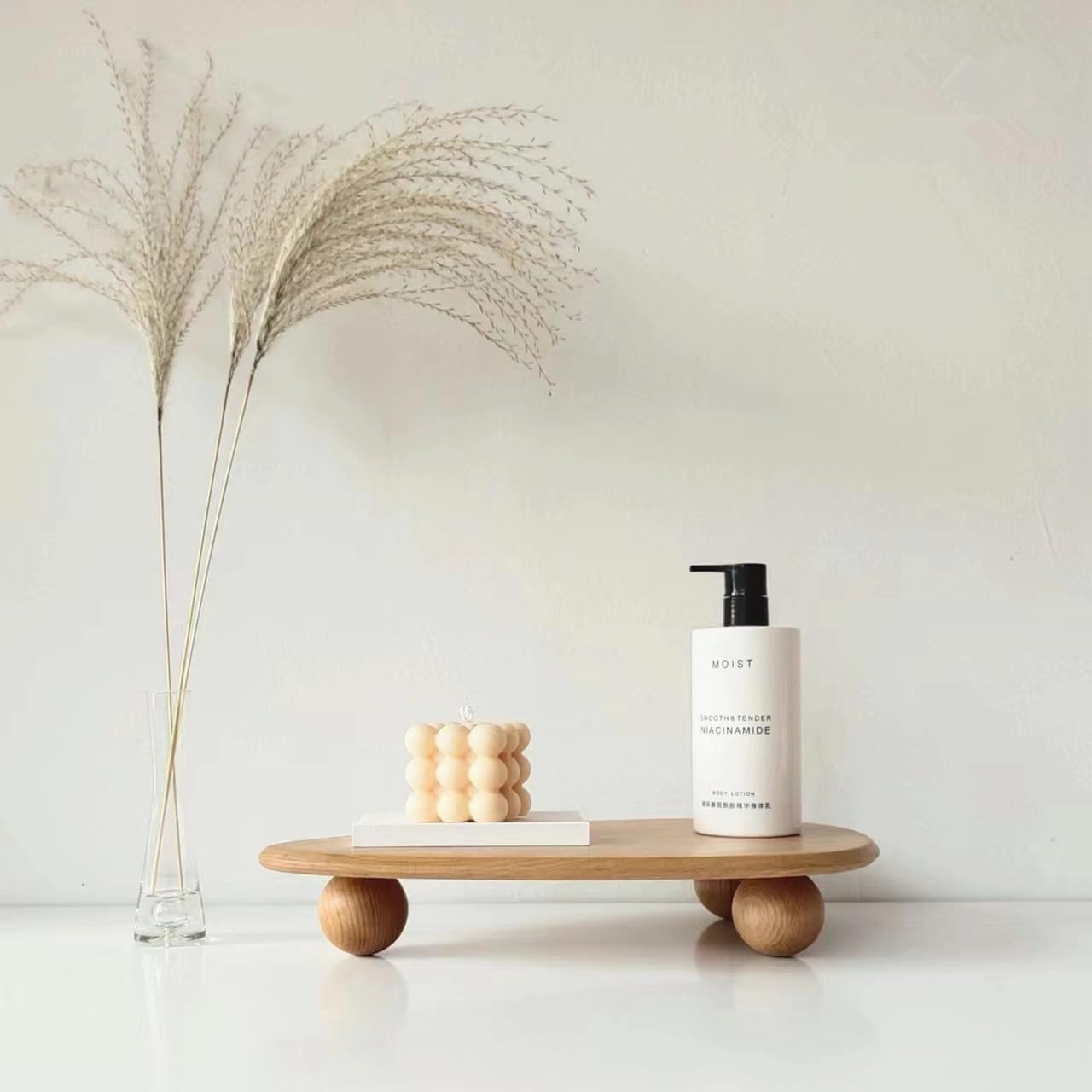 Wooden Pedestal Stand for Decor/Plants/Candles