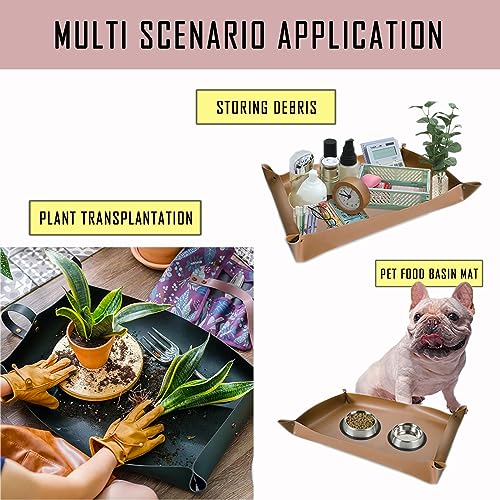 Faux Leather Plant Repotting Mat