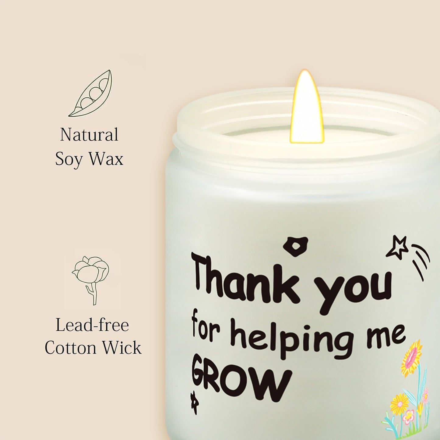 Happy Birthday Candle | Natural Soy Wax Vanilla Scented Candles