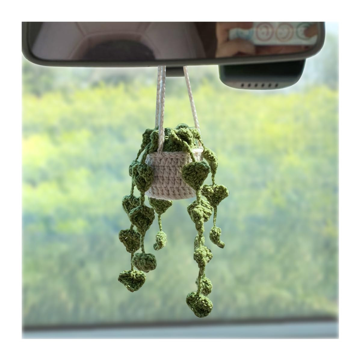 Crochet Hanging Potted Plants Decor