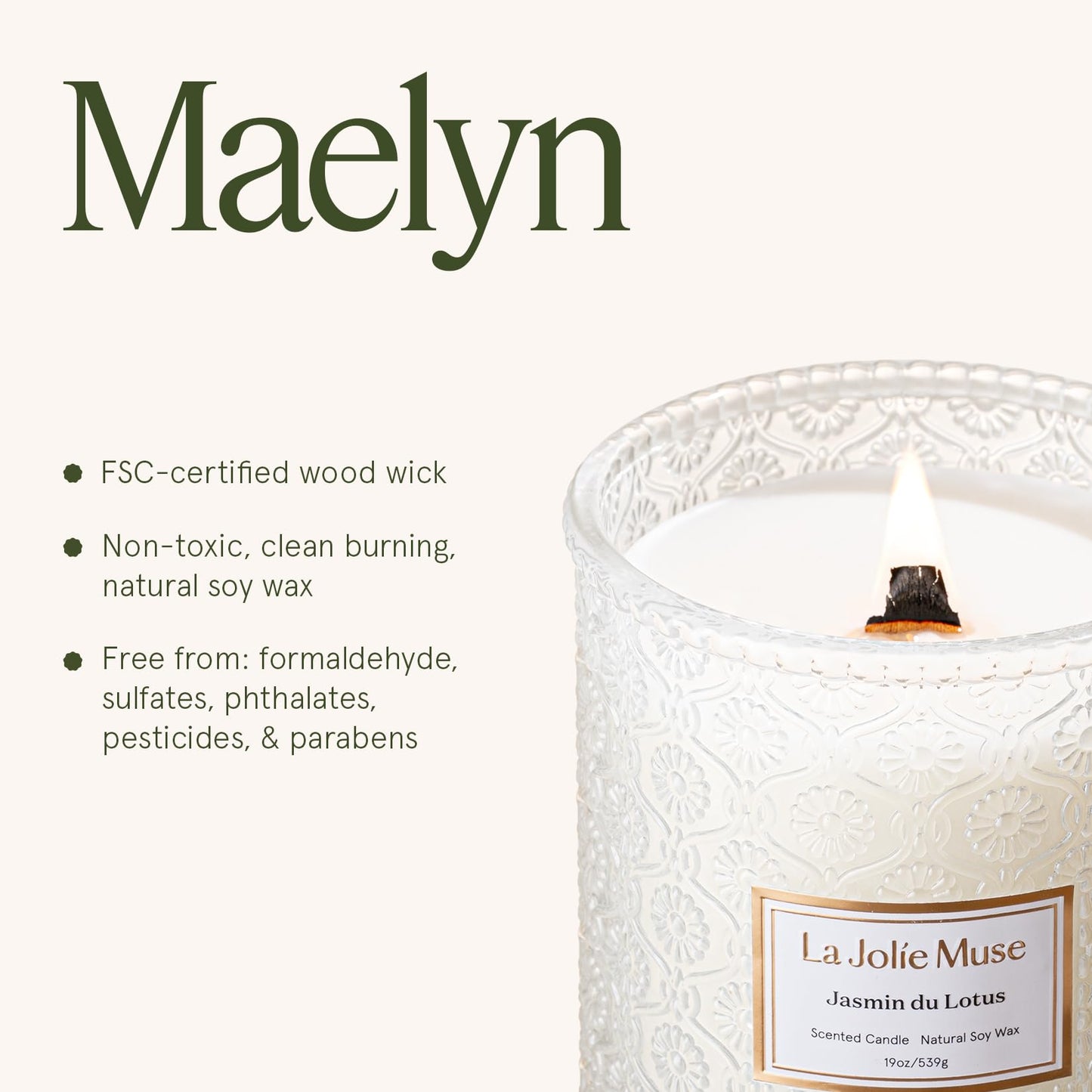 LA JOLIE MUSE Glass Jar Candle