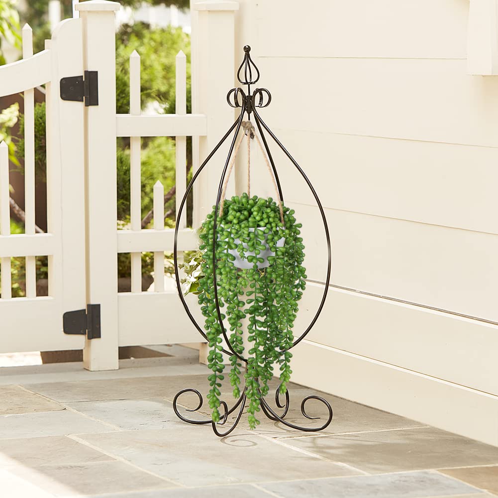 Artificial String of Pearls Hanging Plant