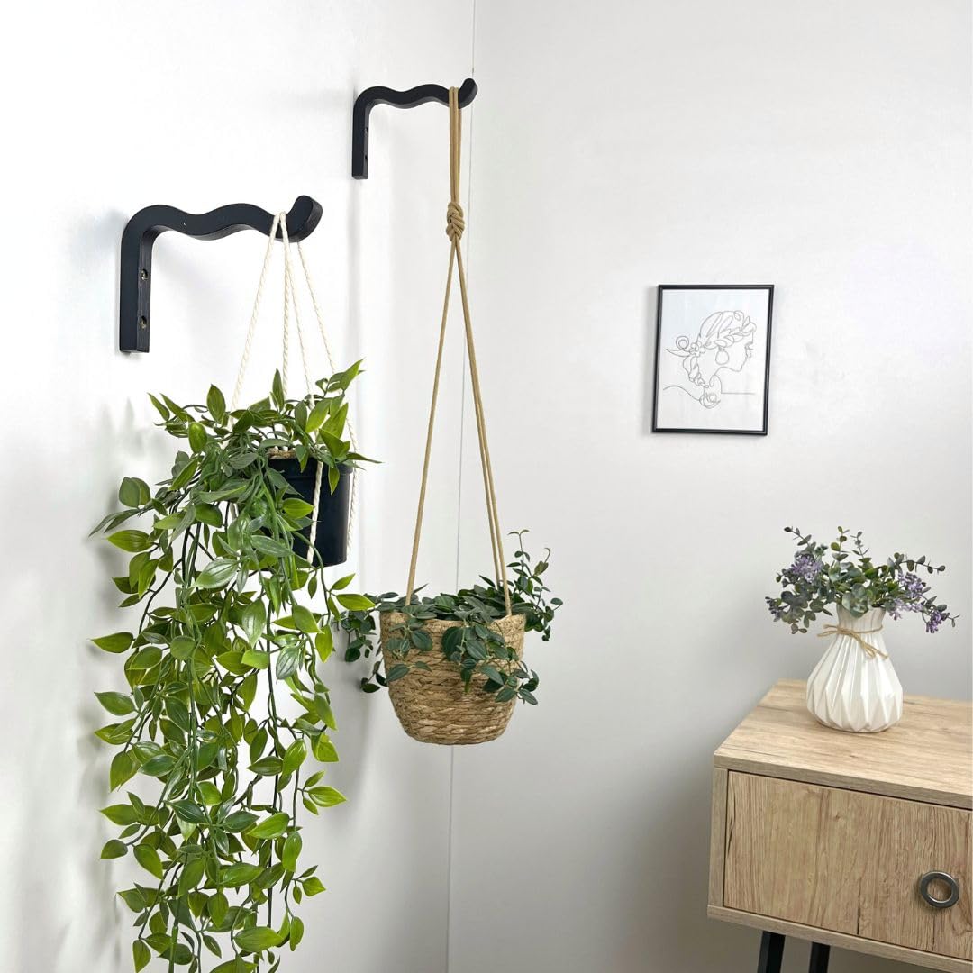 Wavy Wooden Wall Hook 2PCS