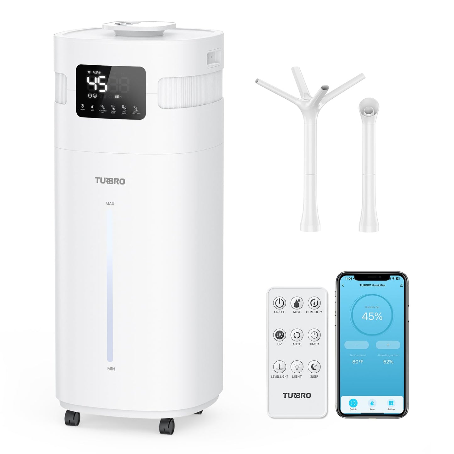 Wi-Fi Enabled Humidifier Ultrasonic Air Vaporizer