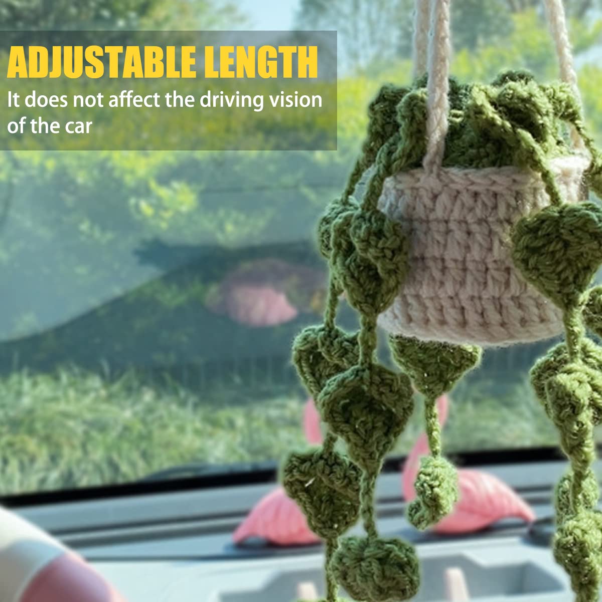 Crochet Hanging Potted Plants Decor