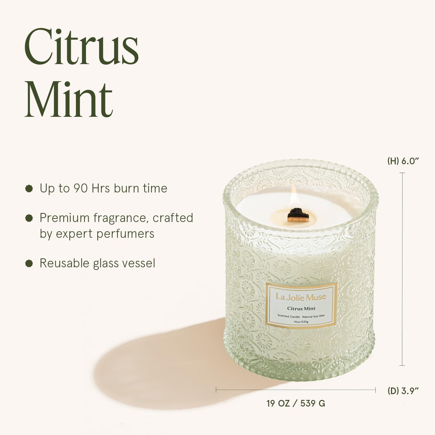 LA JOLIE MUSE Glass Jar Candle