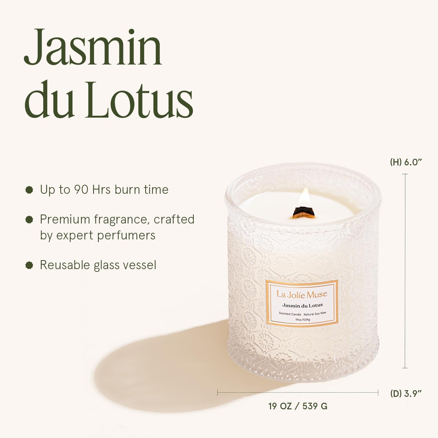 LA JOLIE MUSE Glass Jar Candle
