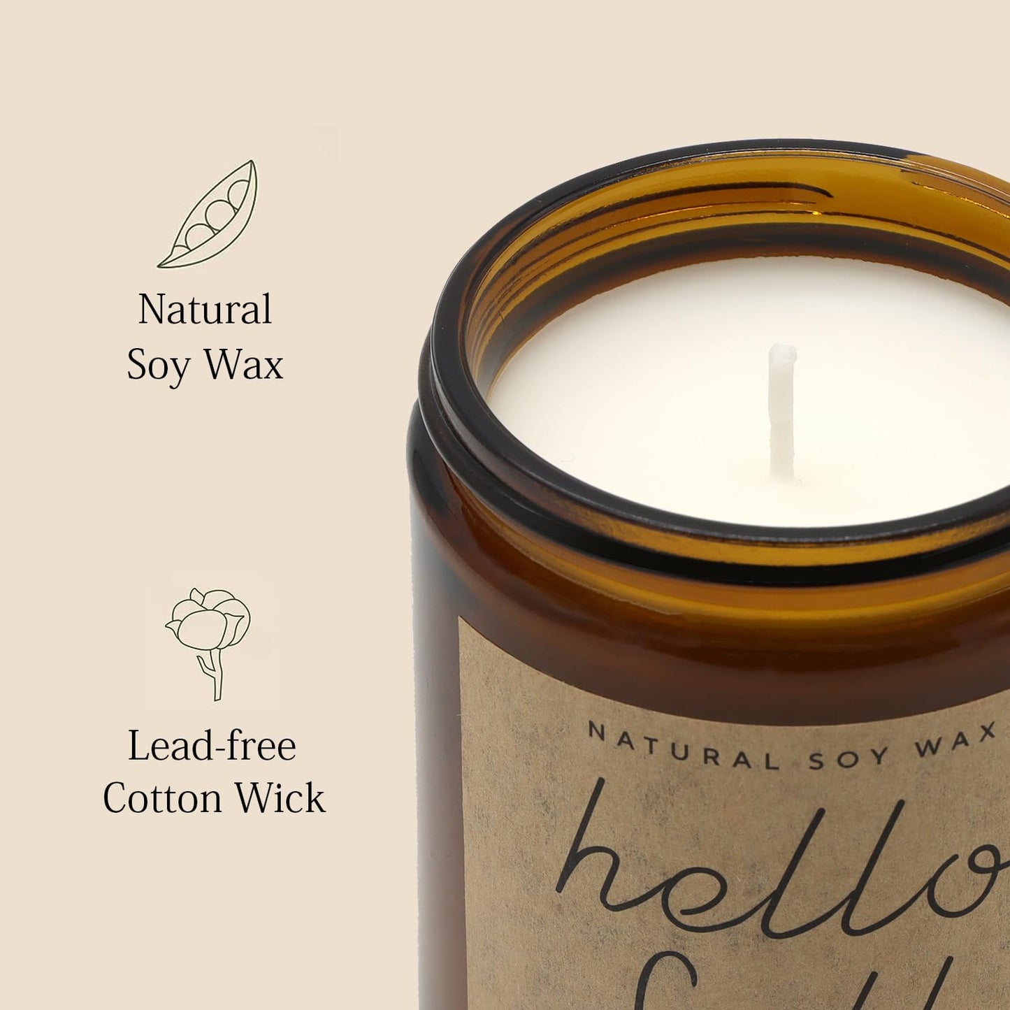 Happy Birthday Candle | Natural Soy Wax Vanilla Scented Candles