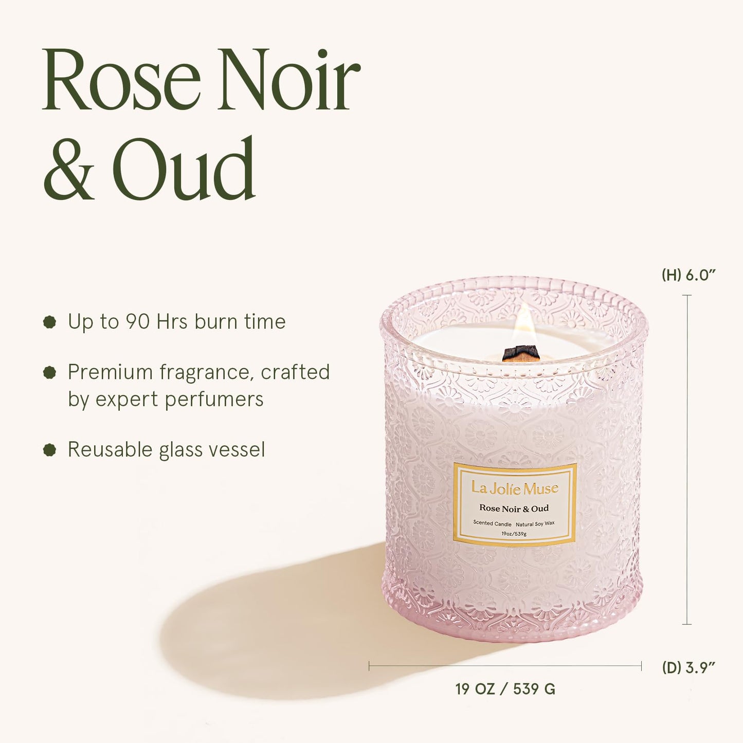 LA JOLIE MUSE Glass Jar Candle