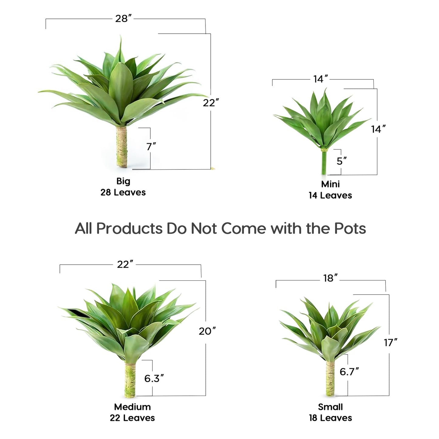 Large Artificial Agave Plant