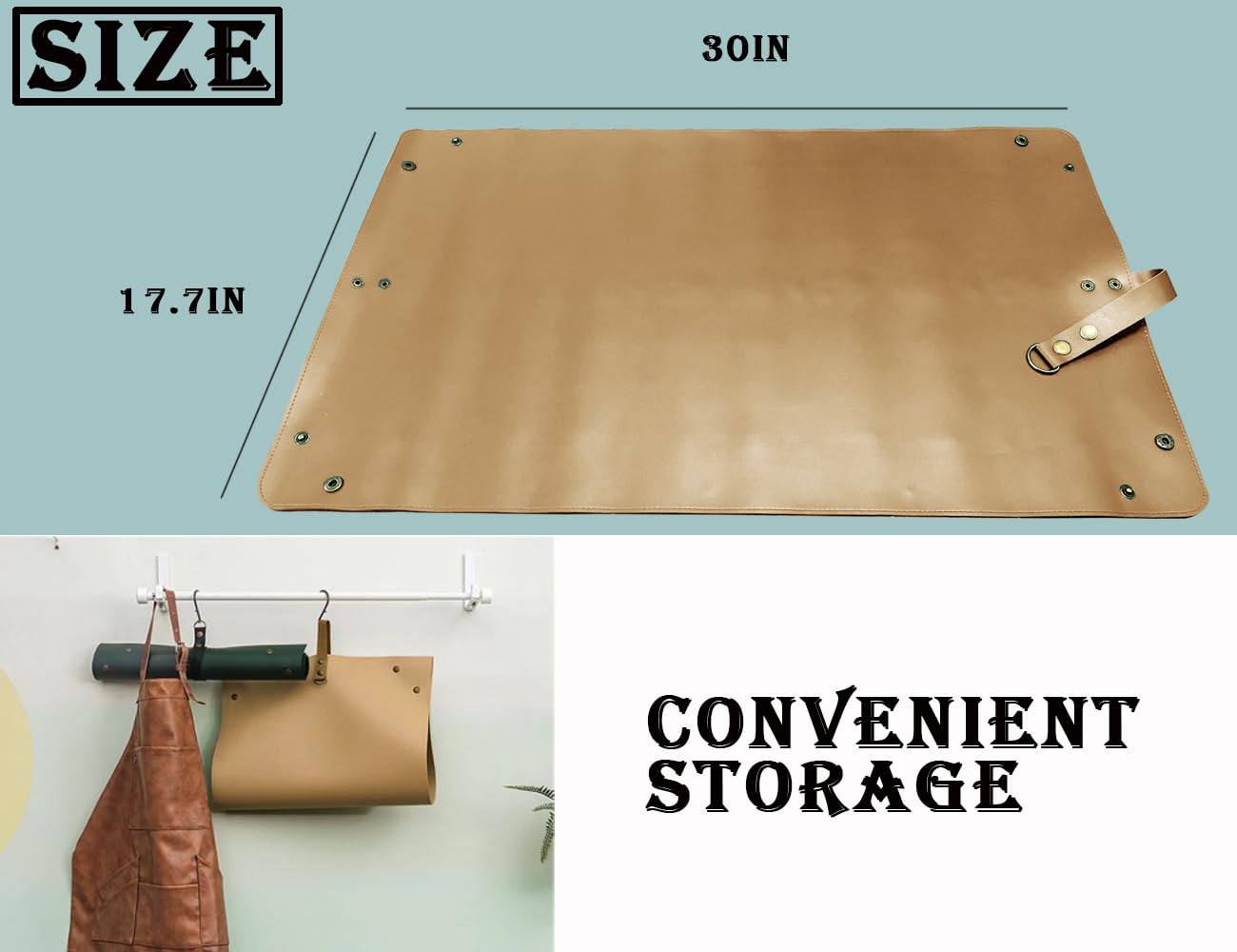 Faux Leather Plant Repotting Mat