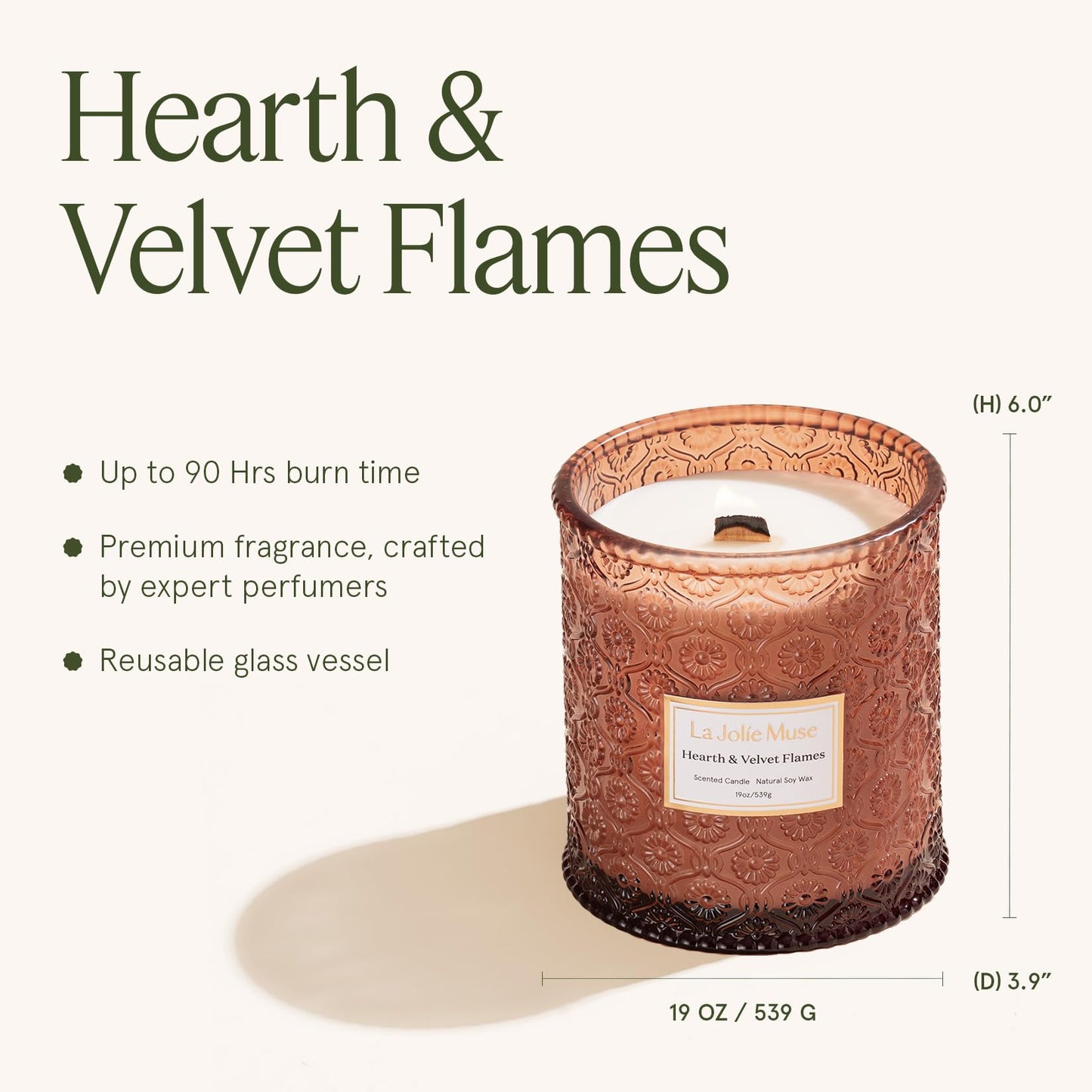 LA JOLIE MUSE Glass Jar Candle
