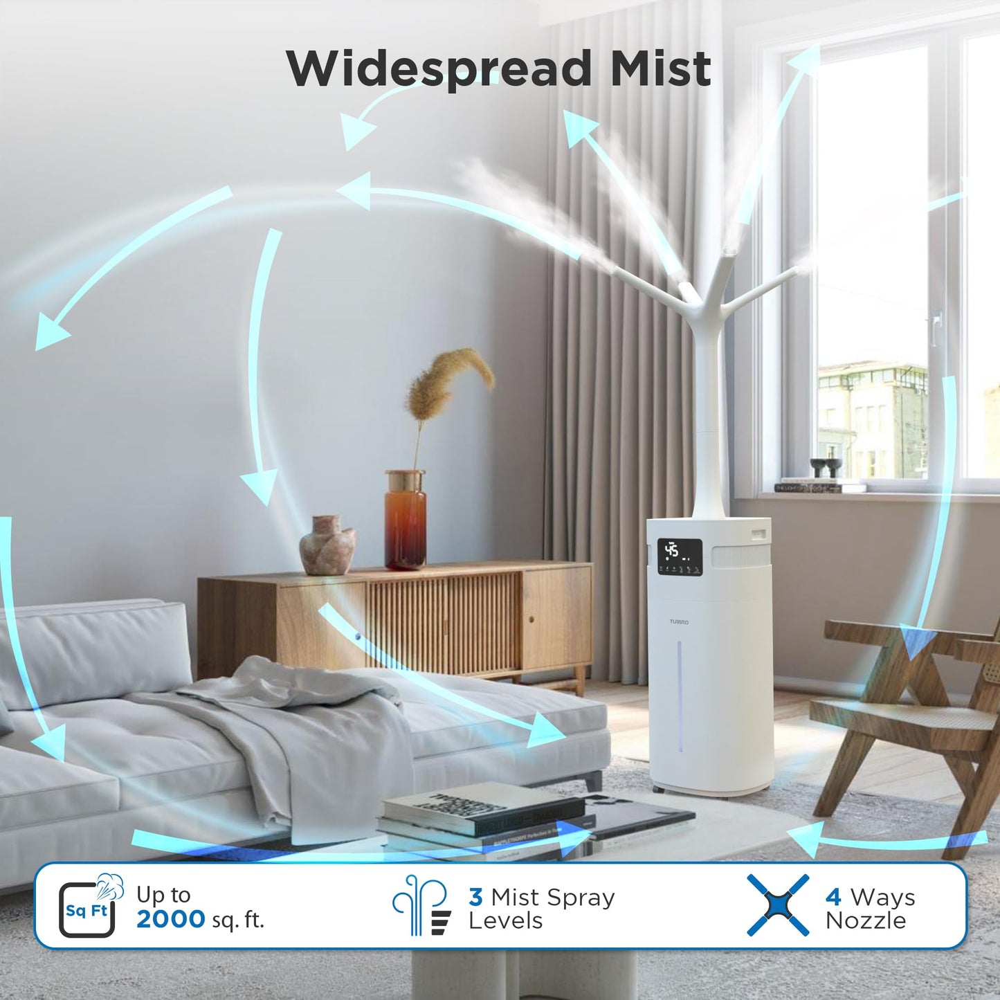 Wi-Fi Enabled Humidifier Ultrasonic Air Vaporizer