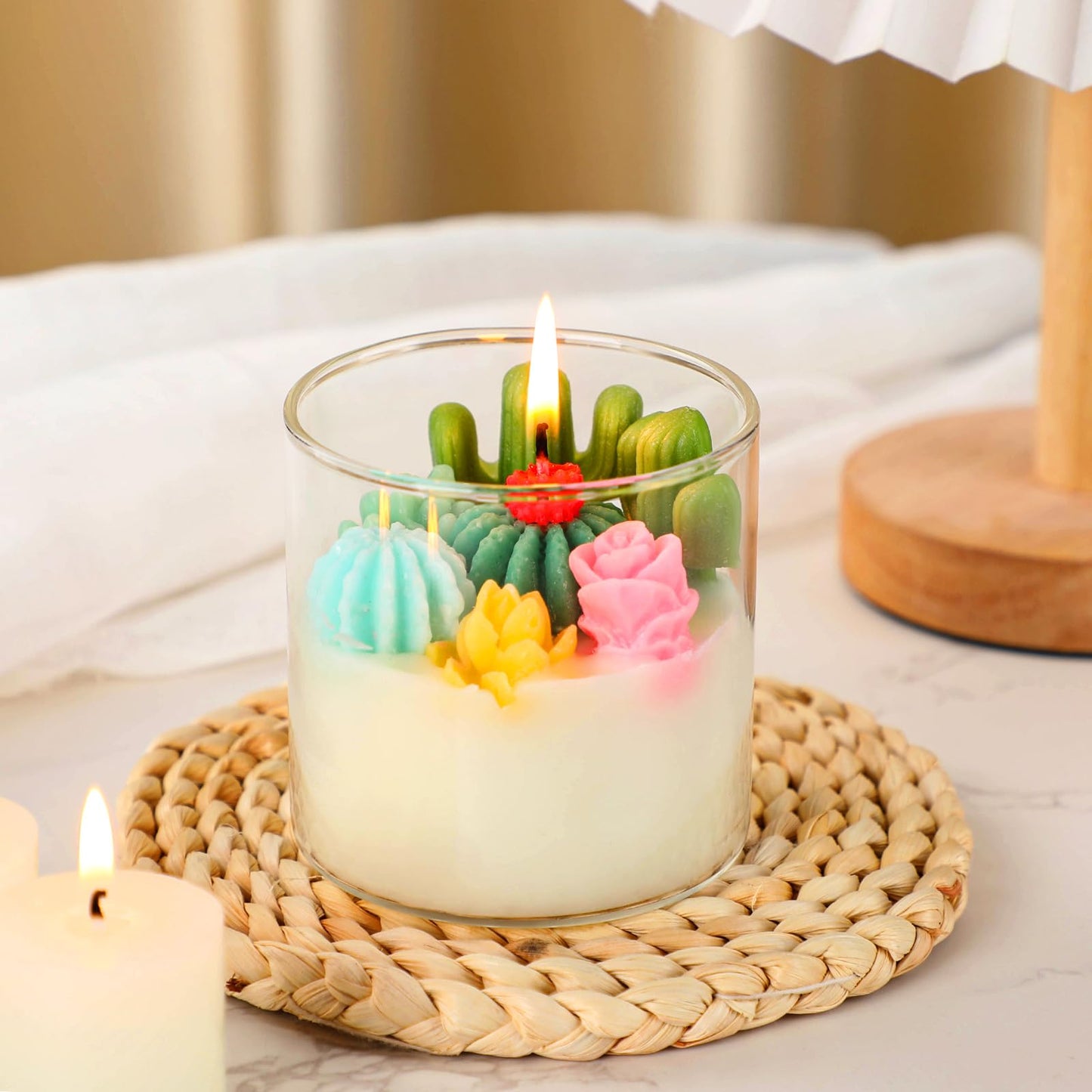 Cactus Terrarium Plant Candle