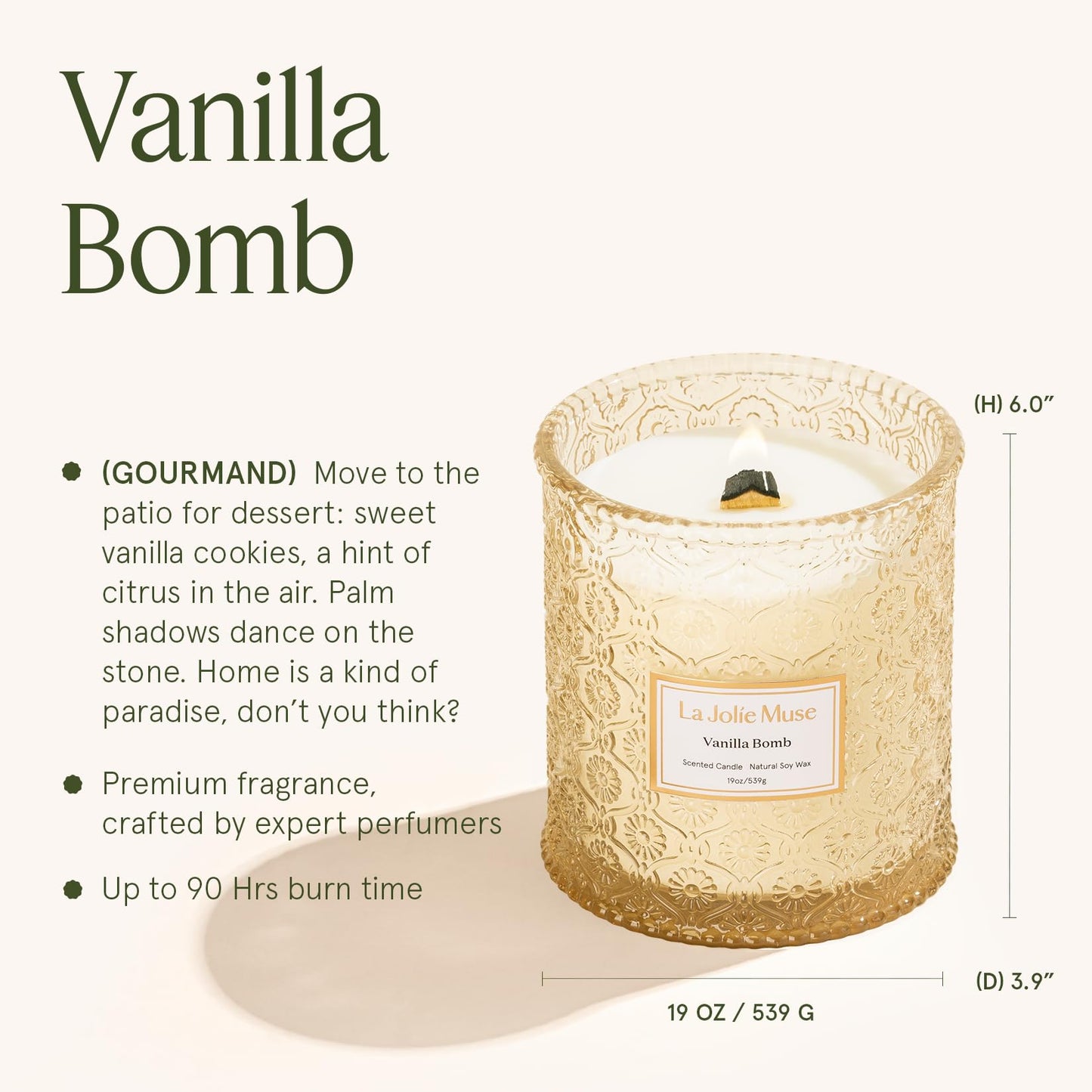 LA JOLIE MUSE Glass Jar Candle