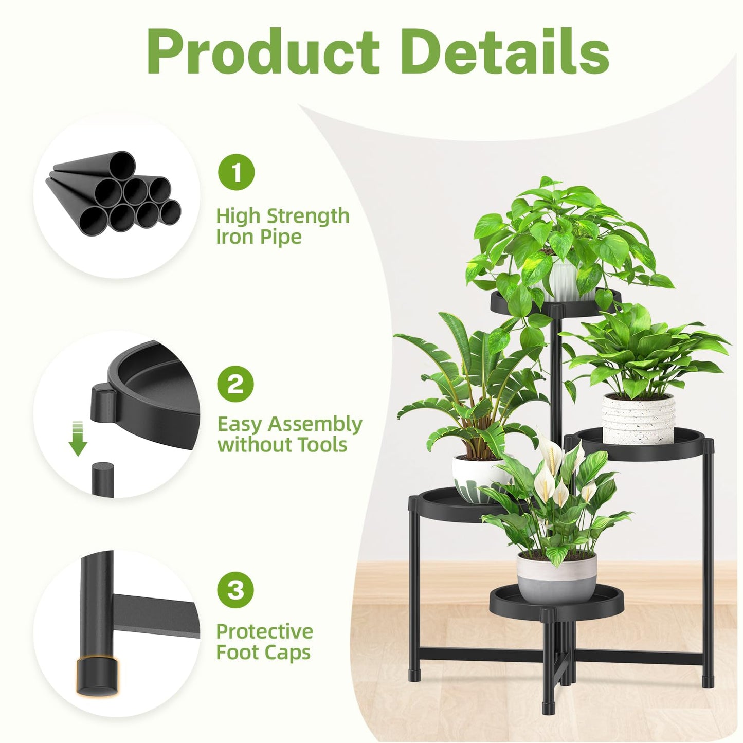 5 Tier Folding Plant Stand