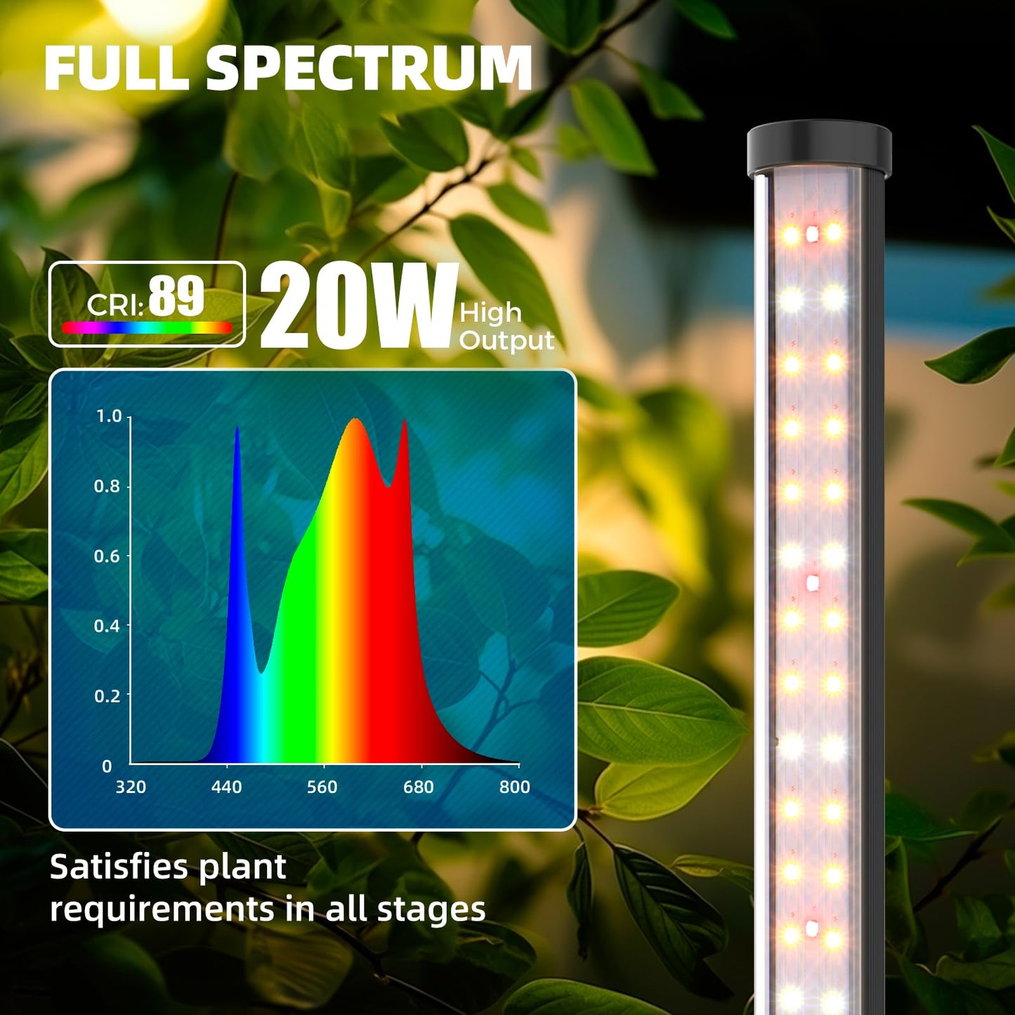 Full Spectrum Barrina Standing Grow Light