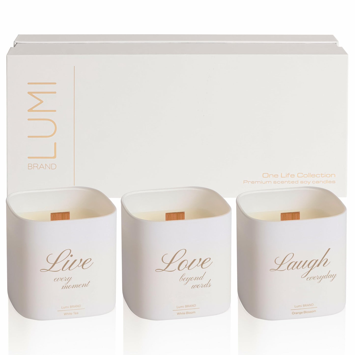 Scented Soy Candles Gift Set | Nature's Bloom Collection | 3 Scented Candles