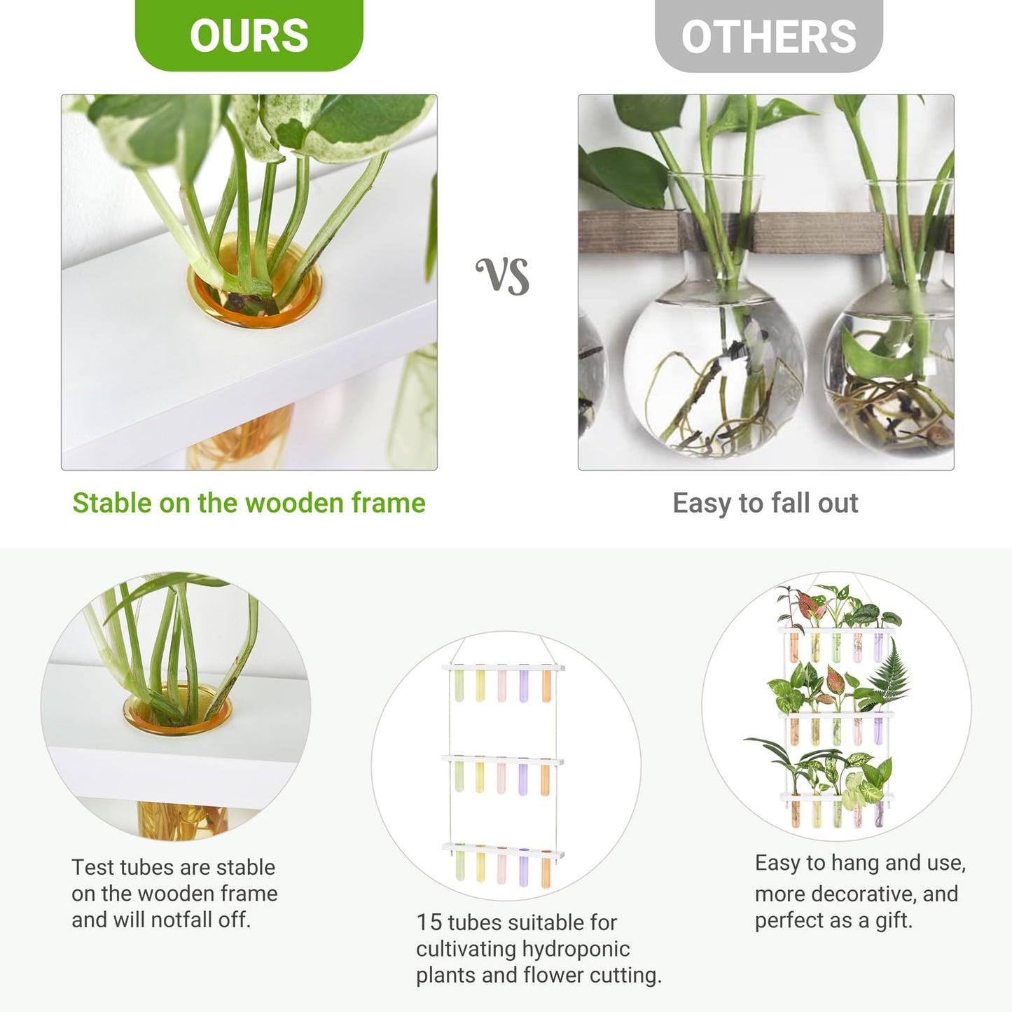 Wall Hanging Plant Propagation Station