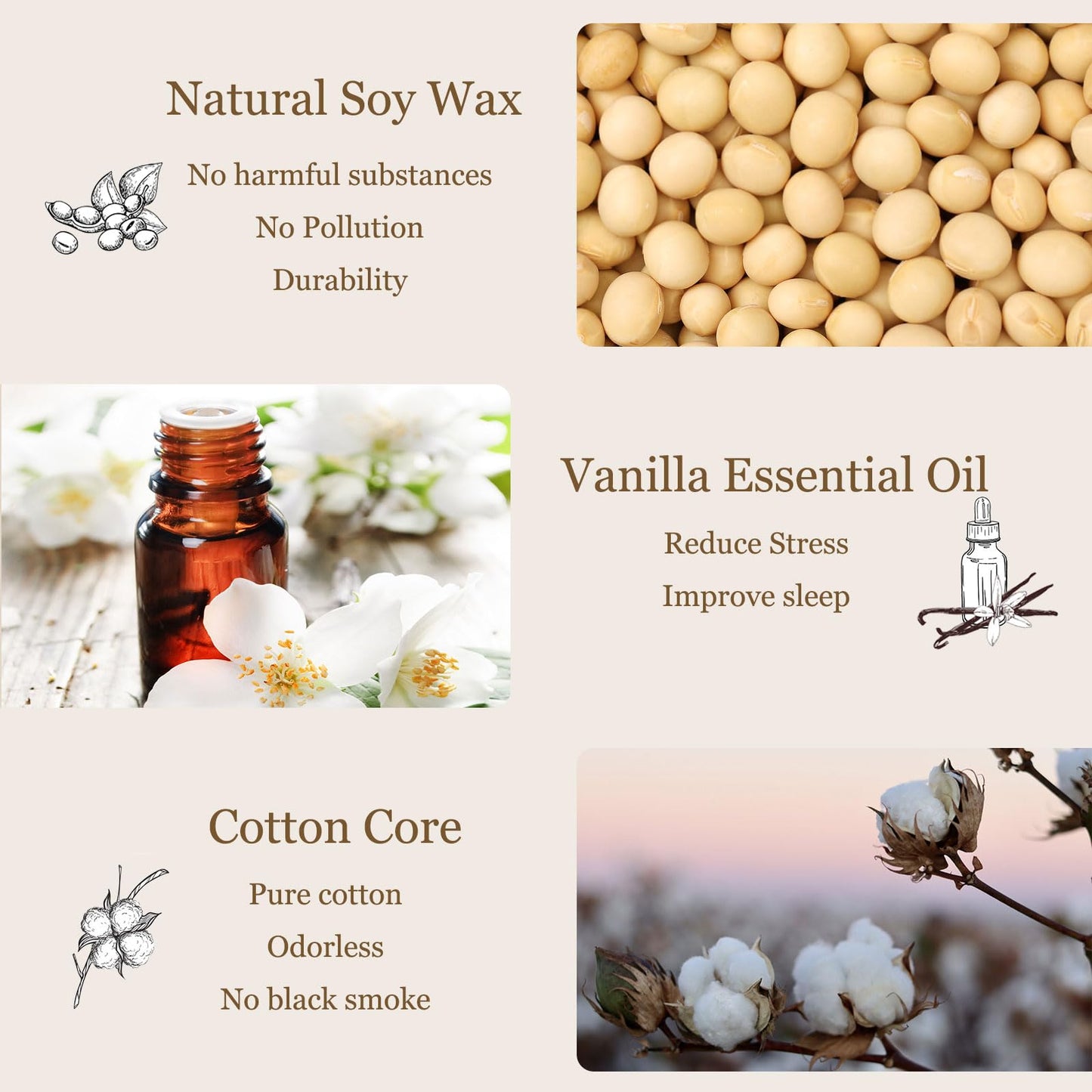 Happy Birthday Candle | Natural Soy Wax Vanilla Scented Candles