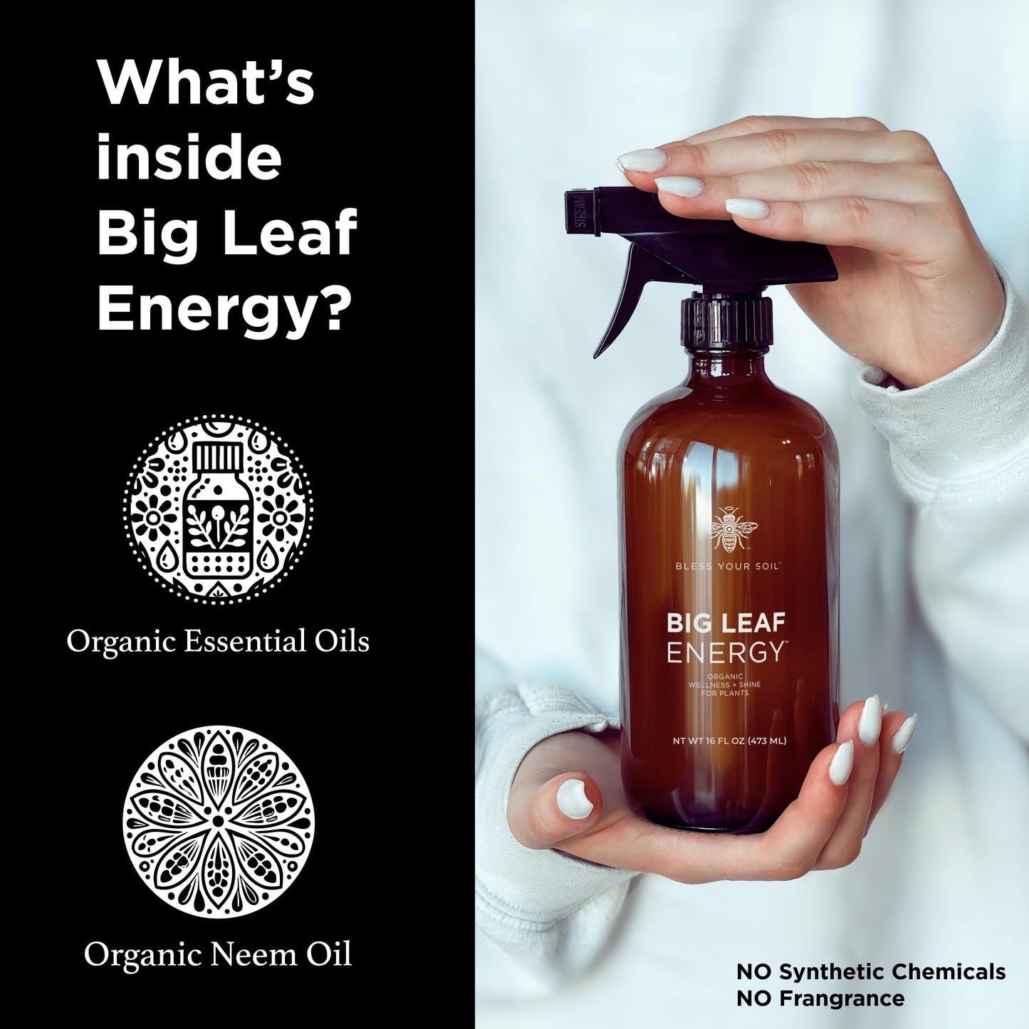 Big Leaf Energy Organic Neem Oil + Essential Oils