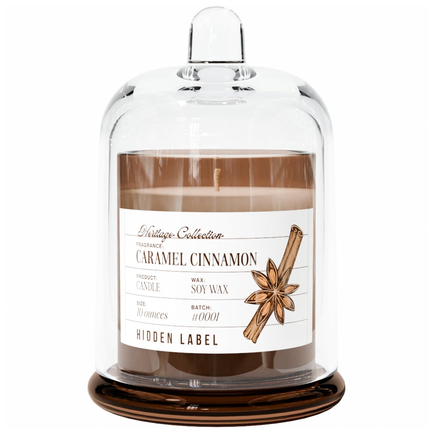 Glass Cloche Natural Soy Aromatherapy Candle
