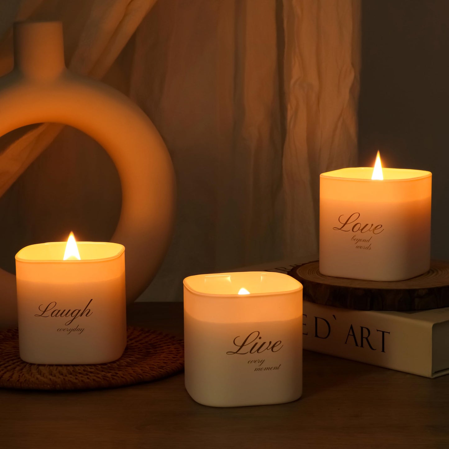 Scented Soy Candles Gift Set | Nature's Bloom Collection | 3 Scented Candles