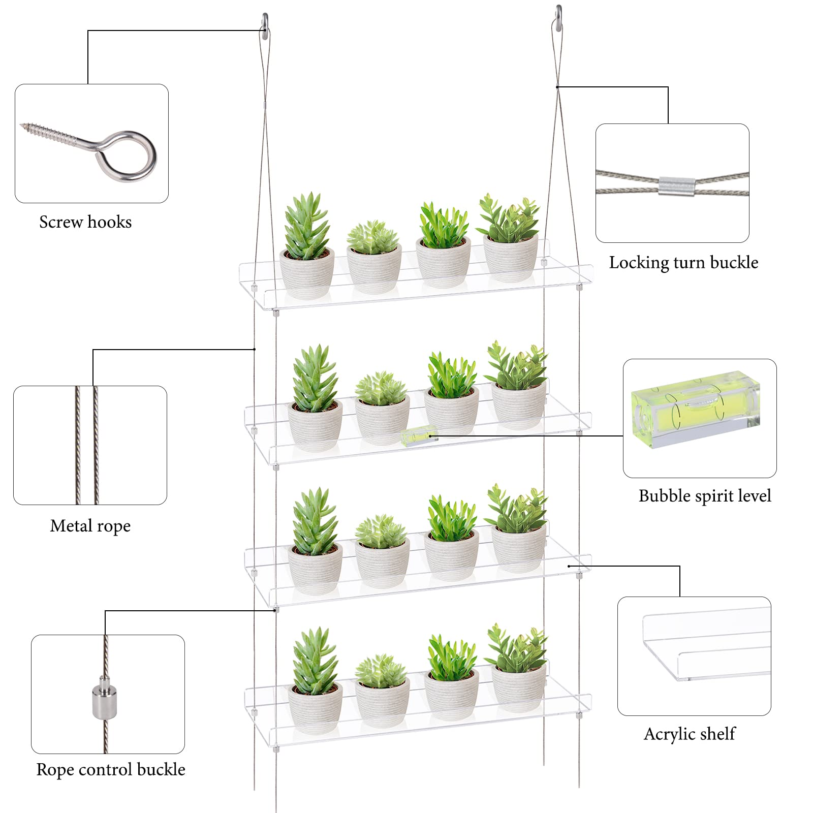 Window Plant Shelves