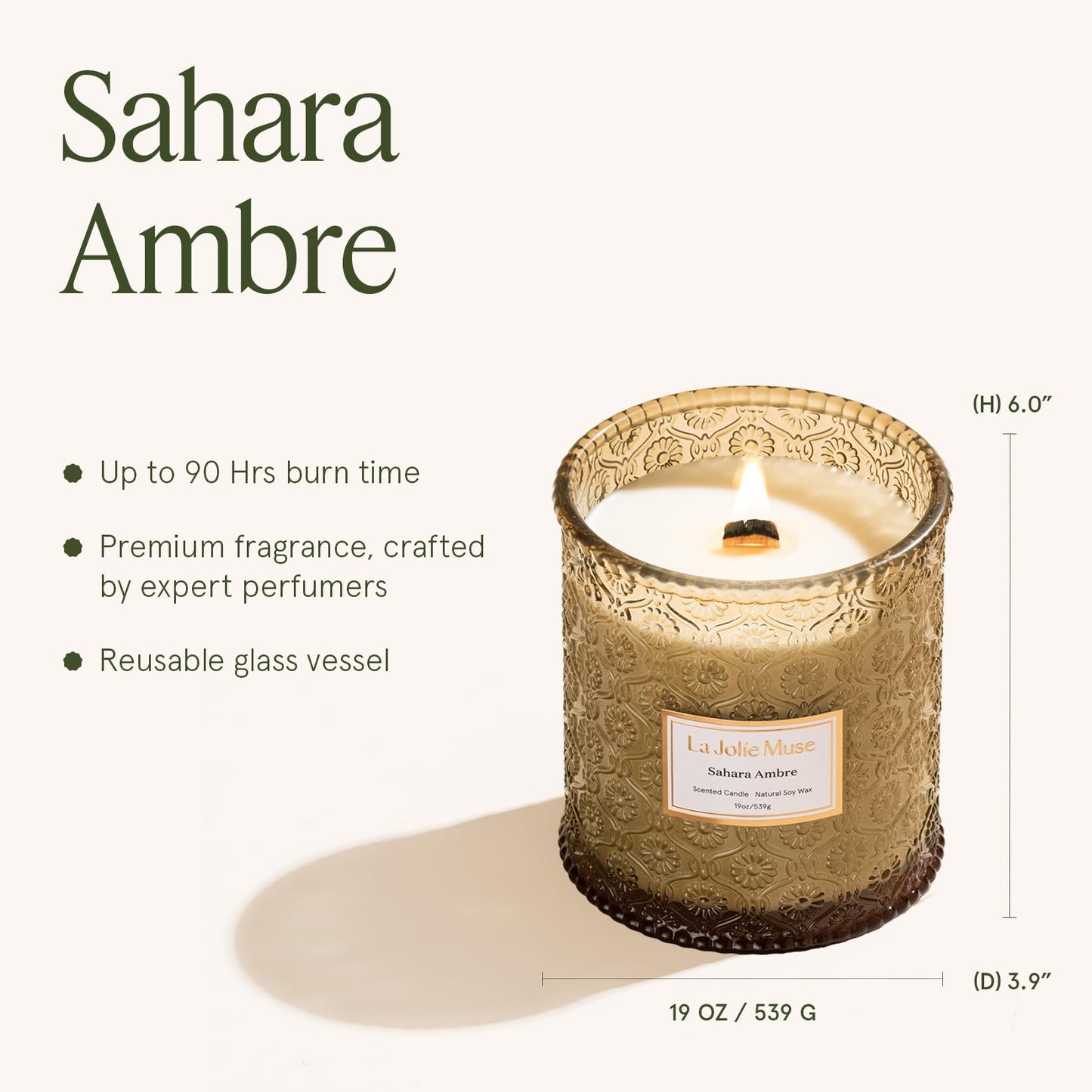 LA JOLIE MUSE Glass Jar Candle