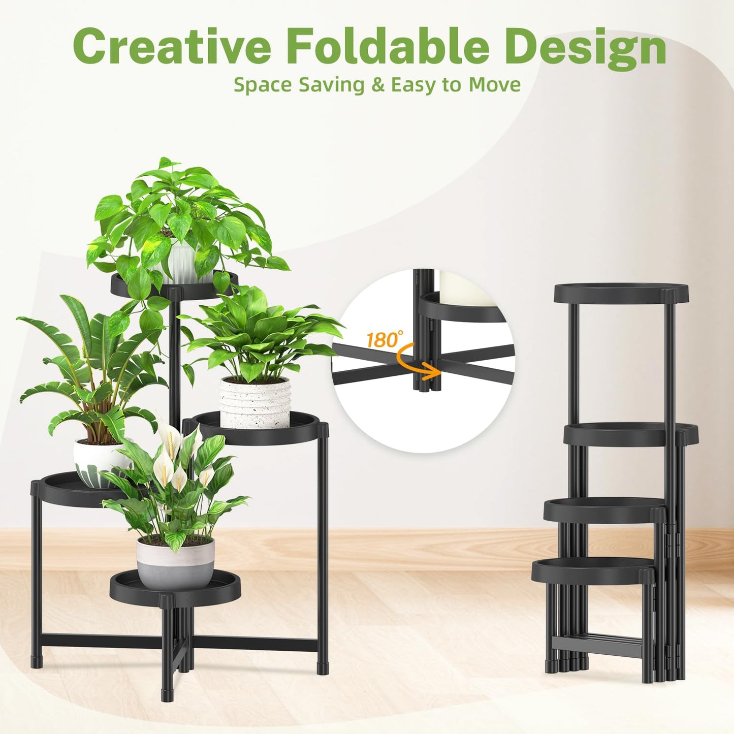 5 Tier Folding Plant Stand