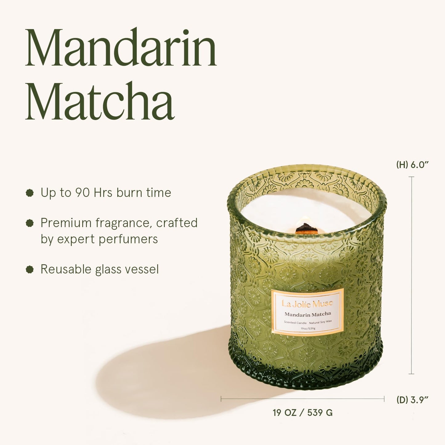LA JOLIE MUSE Glass Jar Candle