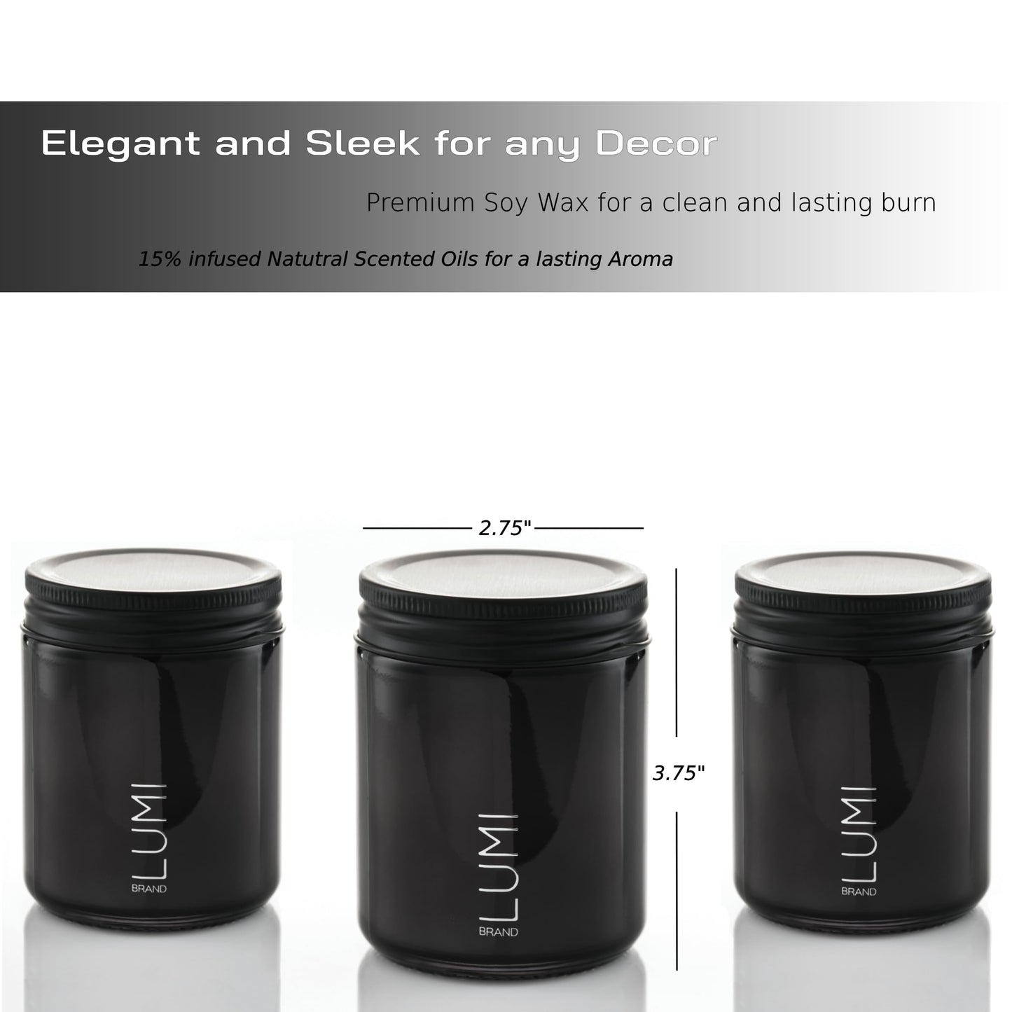 Scented Soy Candles Gift Set | Nature's Bloom Collection | 3 Scented Candles