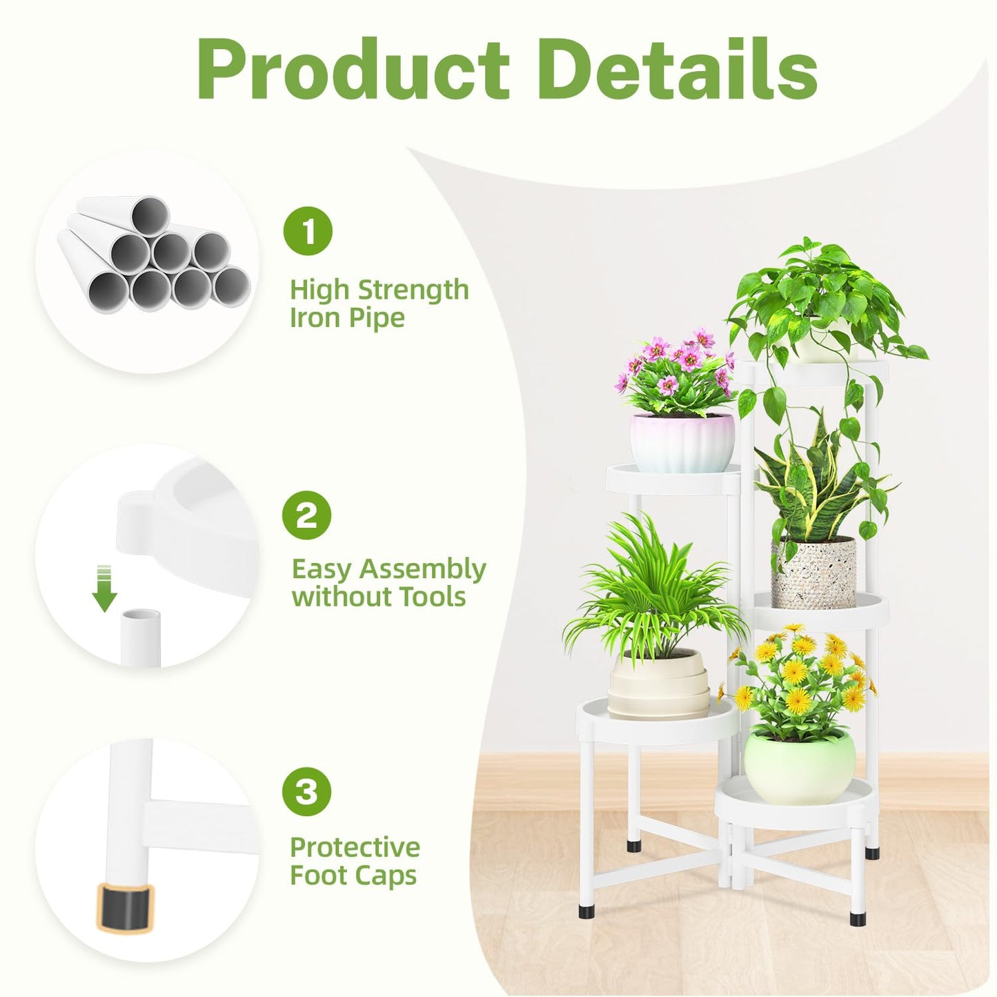 5 Tier Folding Plant Stand