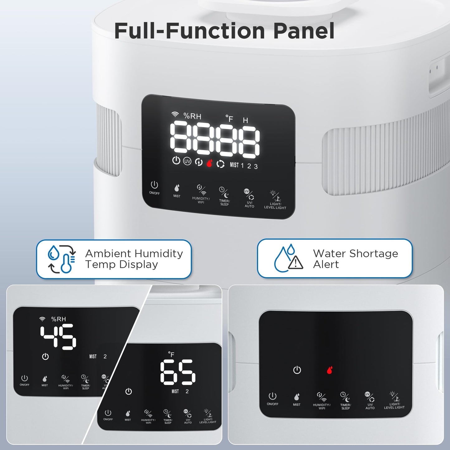 Wi-Fi Enabled Humidifier Ultrasonic Air Vaporizer