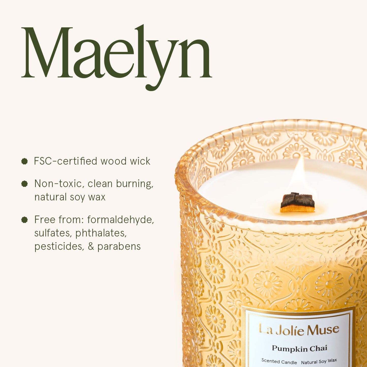 LA JOLIE MUSE Glass Jar Candle
