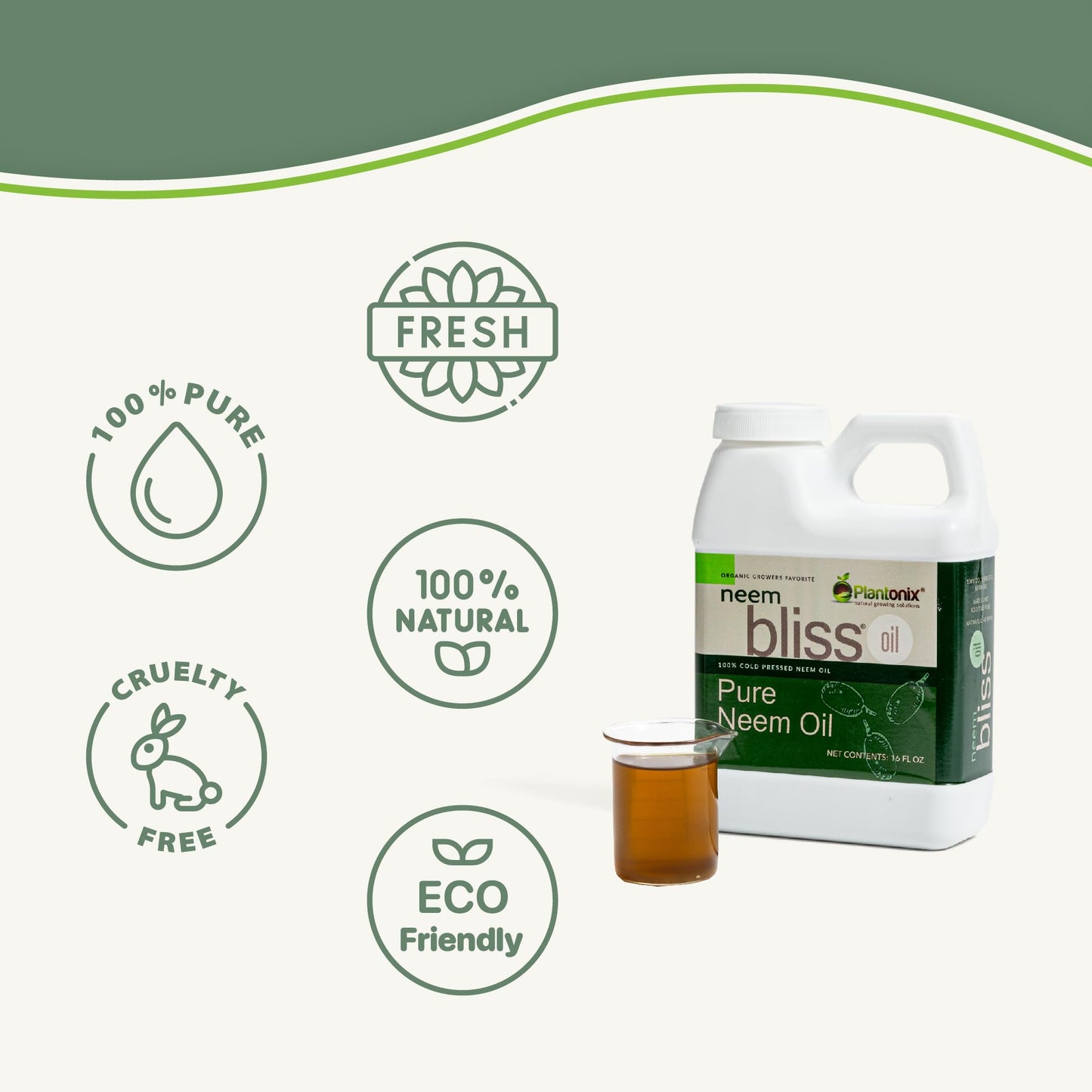 Pure Neem Oil Concentrate 100% Cold Pressed