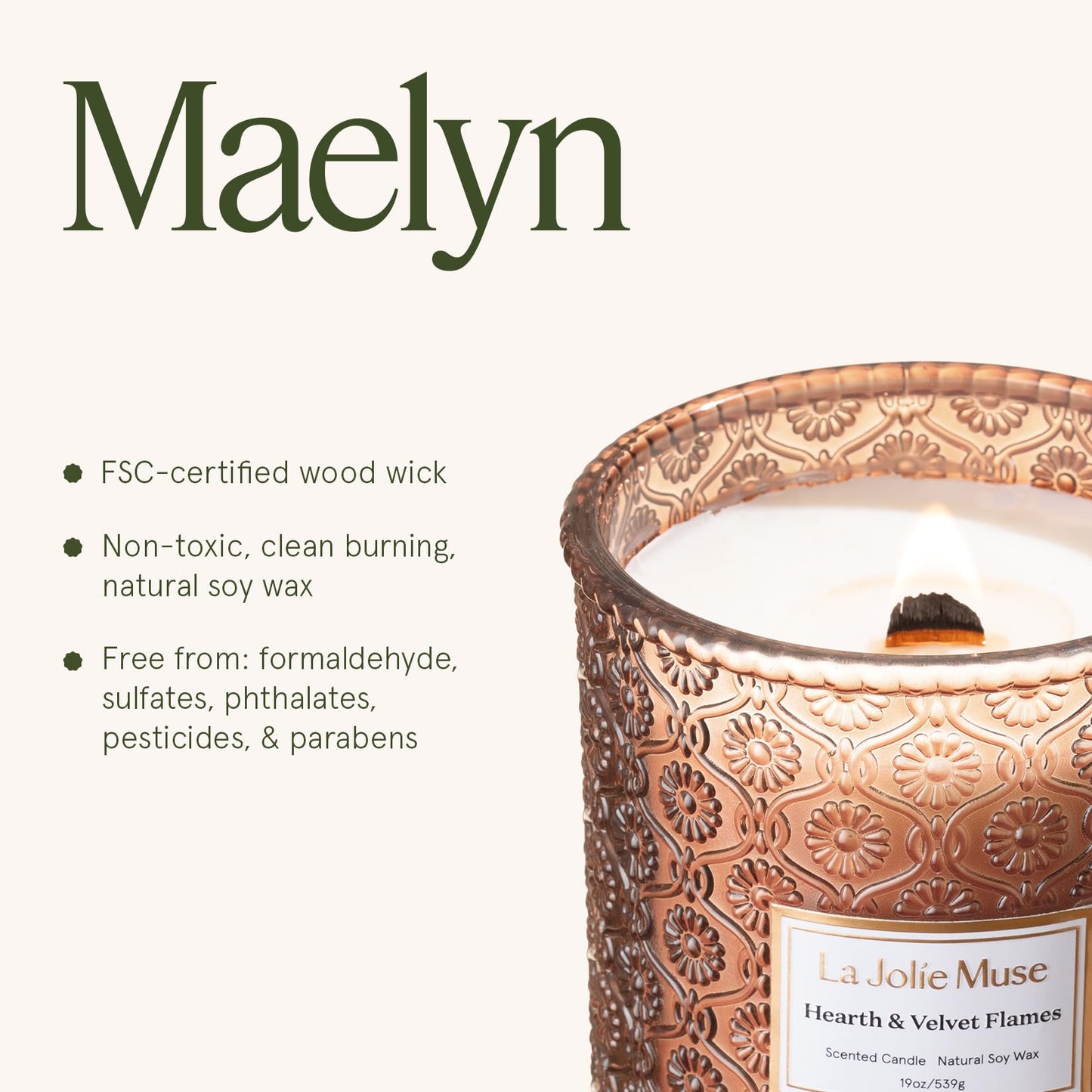 LA JOLIE MUSE Glass Jar Candle