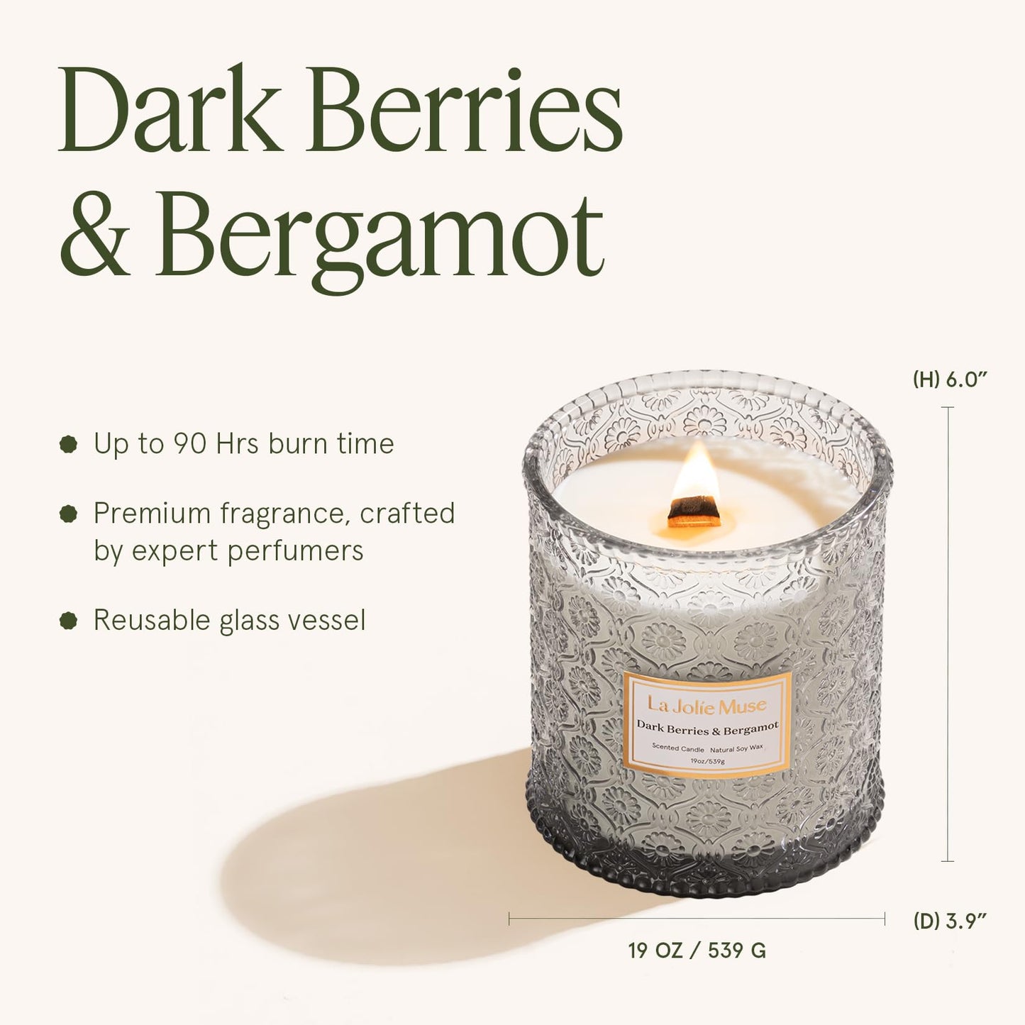 LA JOLIE MUSE Glass Jar Candle