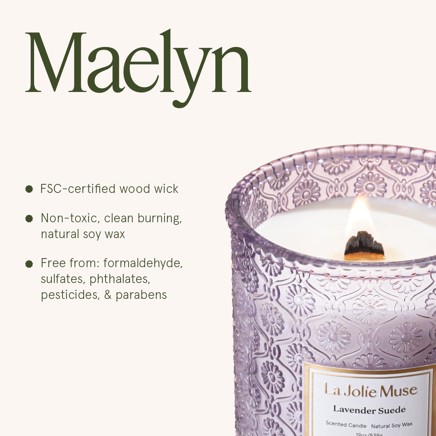 LA JOLIE MUSE Glass Jar Candle
