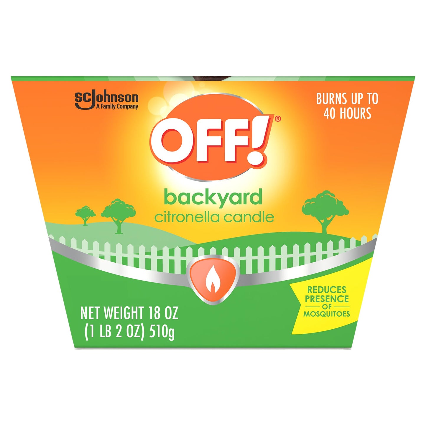 OFF! Backyard Citronella Scented Candle