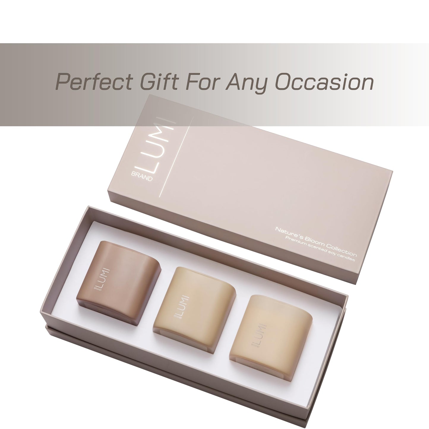 Scented Soy Candles Gift Set | Nature's Bloom Collection | 3 Scented Candles