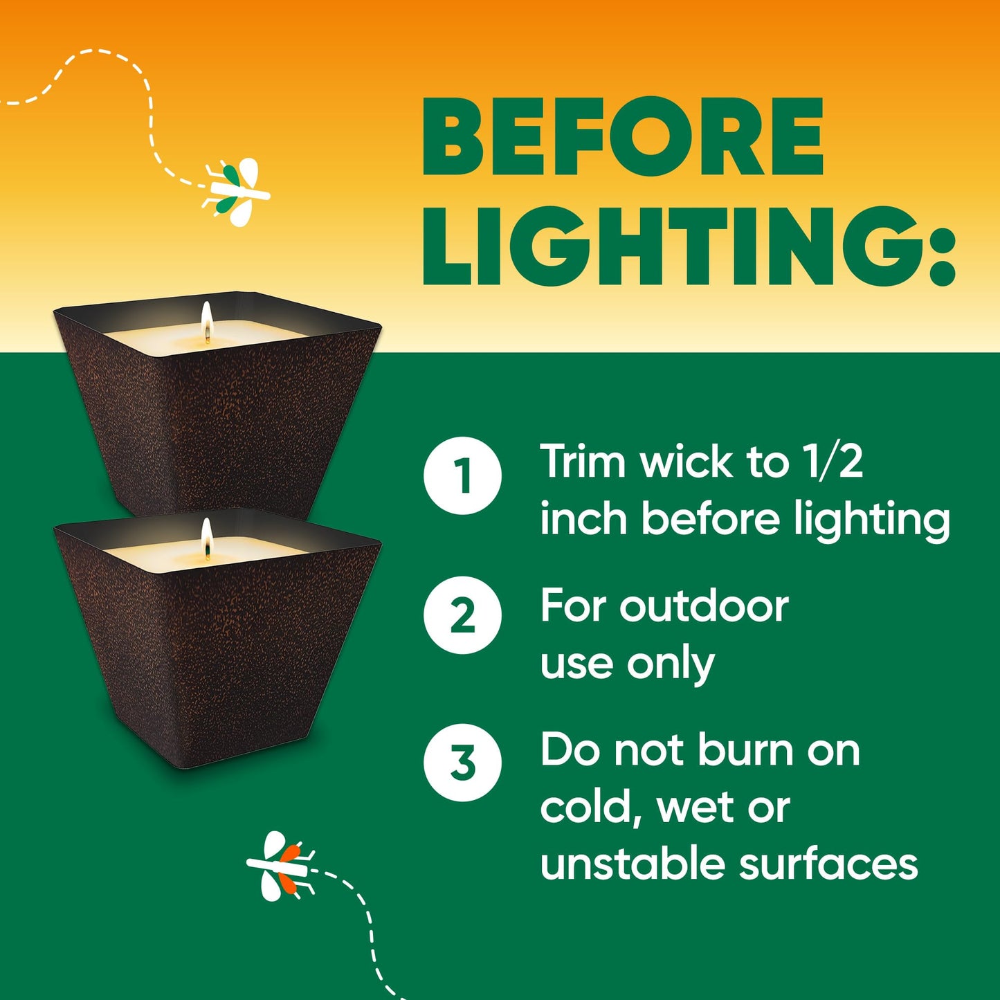 OFF! Backyard Citronella Scented Candle
