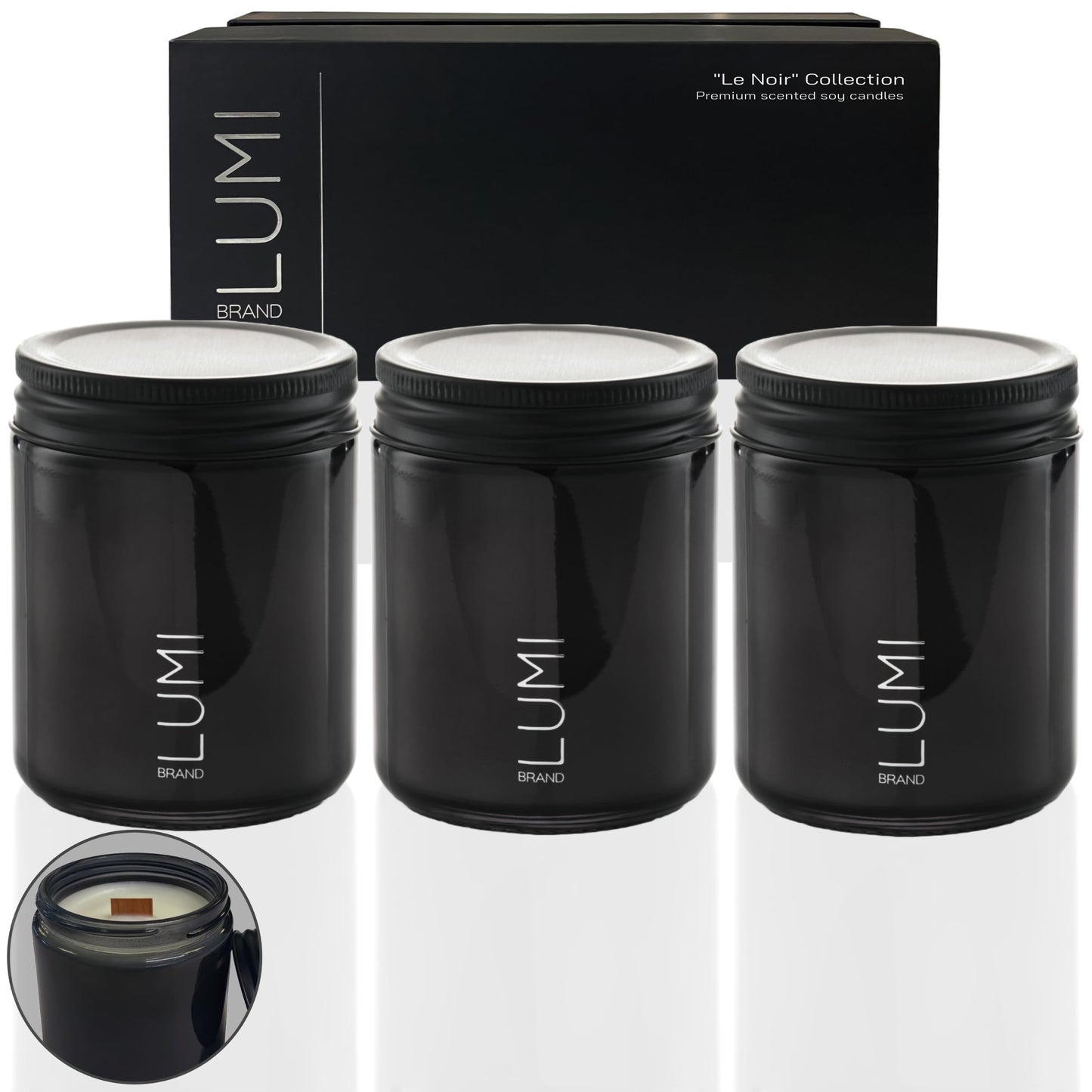 Scented Soy Candles Gift Set | Nature's Bloom Collection | 3 Scented Candles