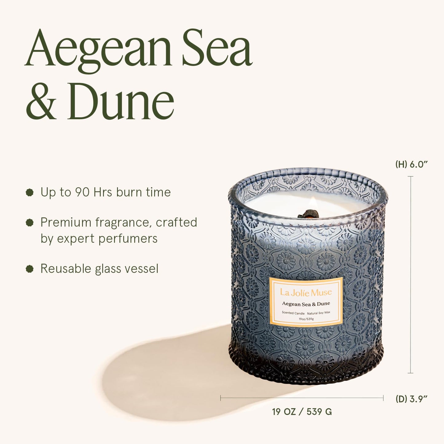 LA JOLIE MUSE Glass Jar Candle