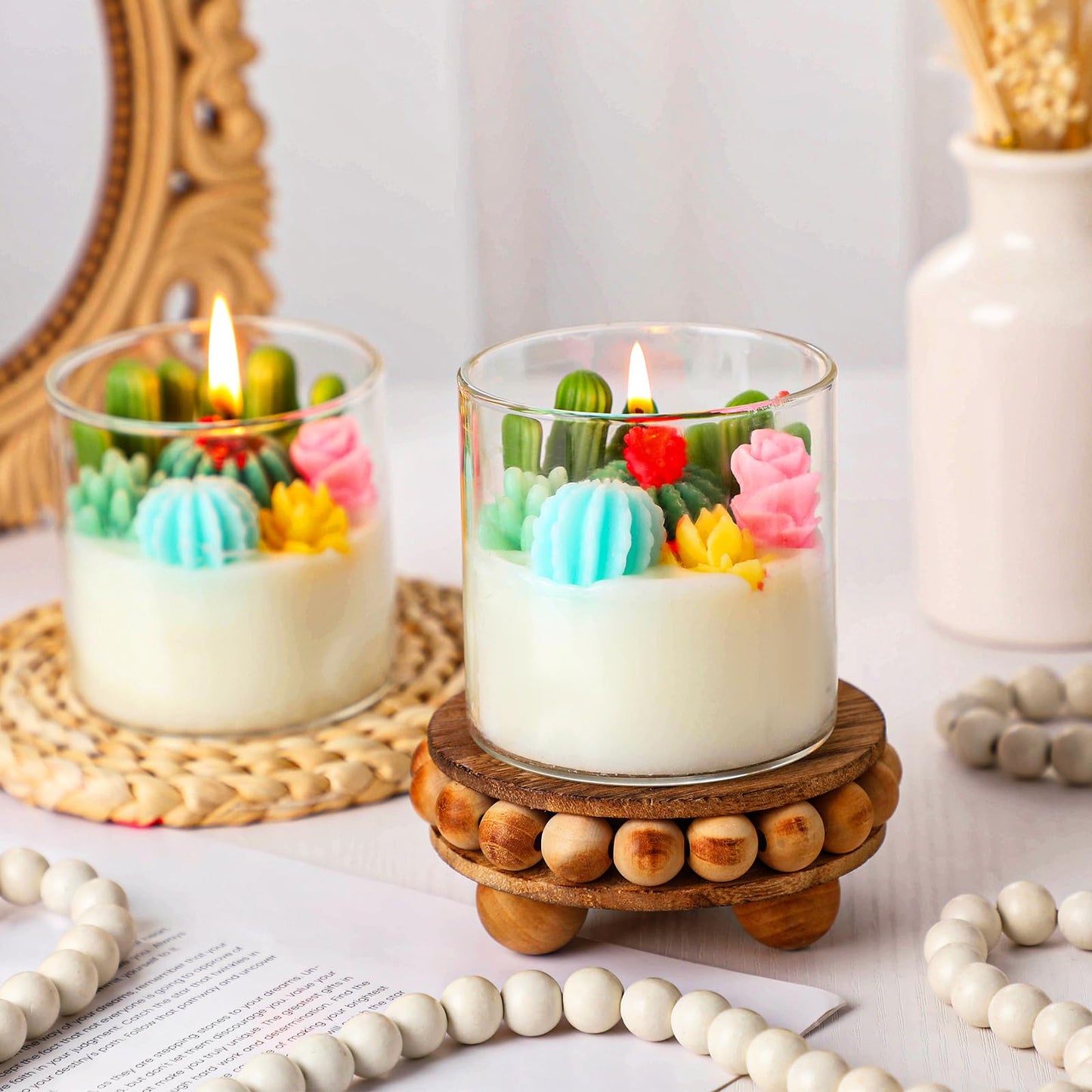 Cactus Terrarium Plant Candle