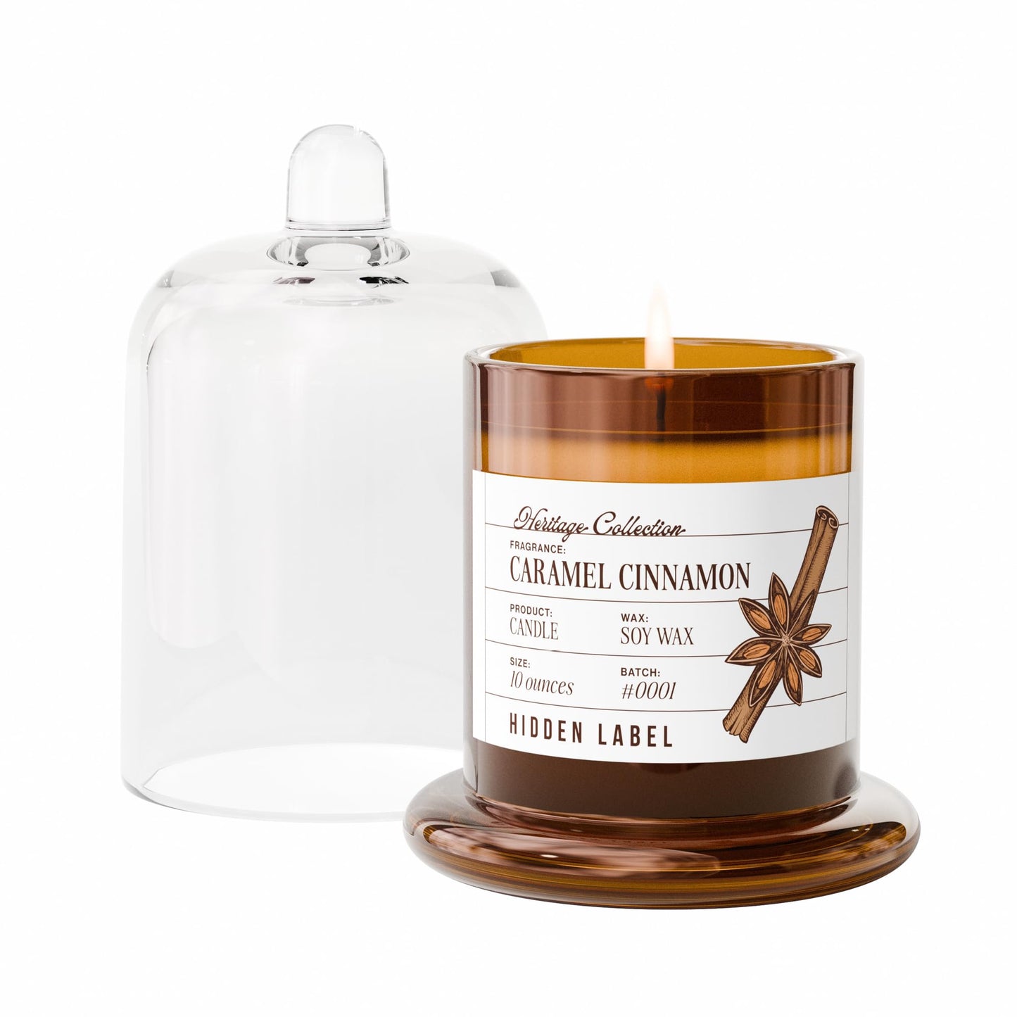 Glass Cloche Natural Soy Aromatherapy Candle