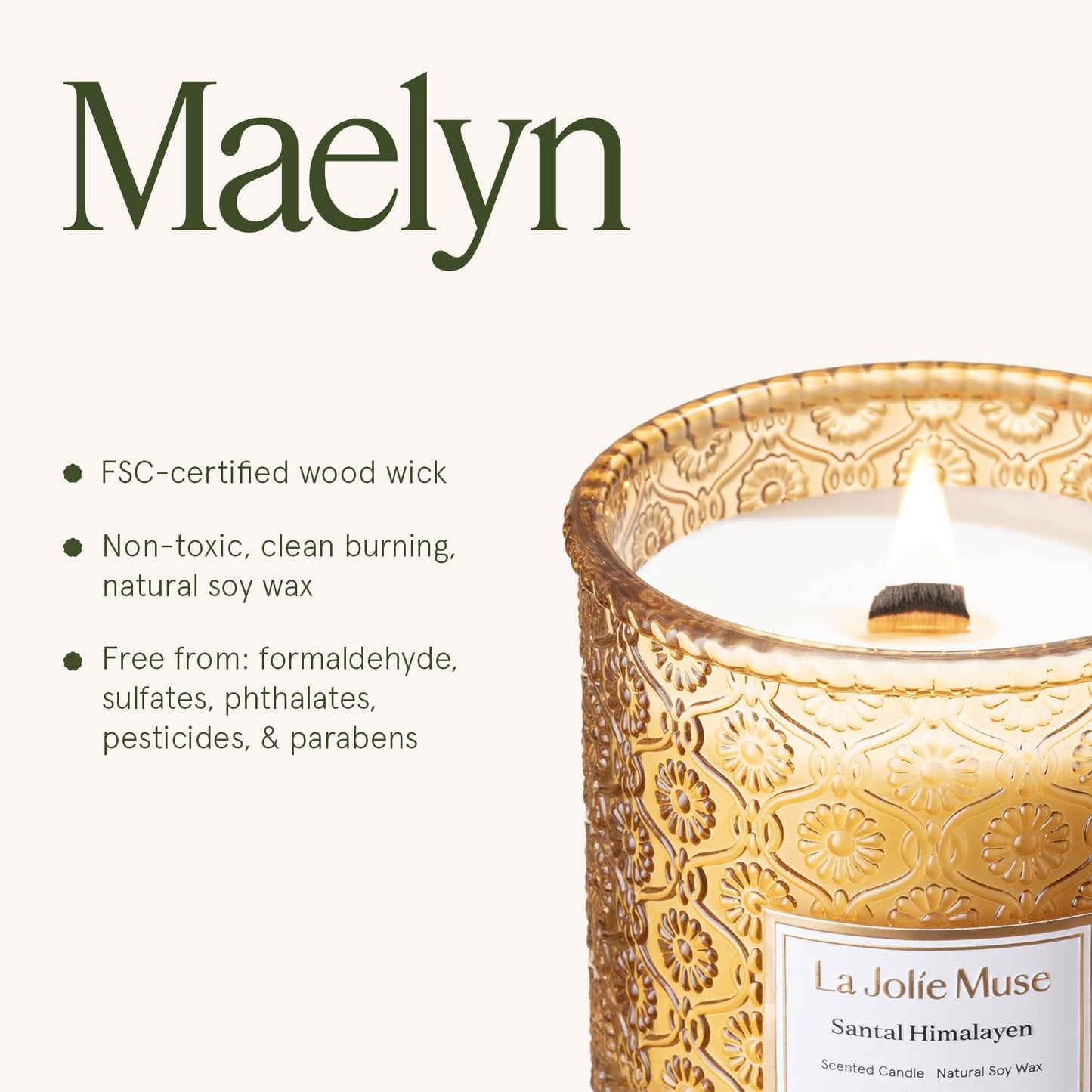 LA JOLIE MUSE Glass Jar Candle
