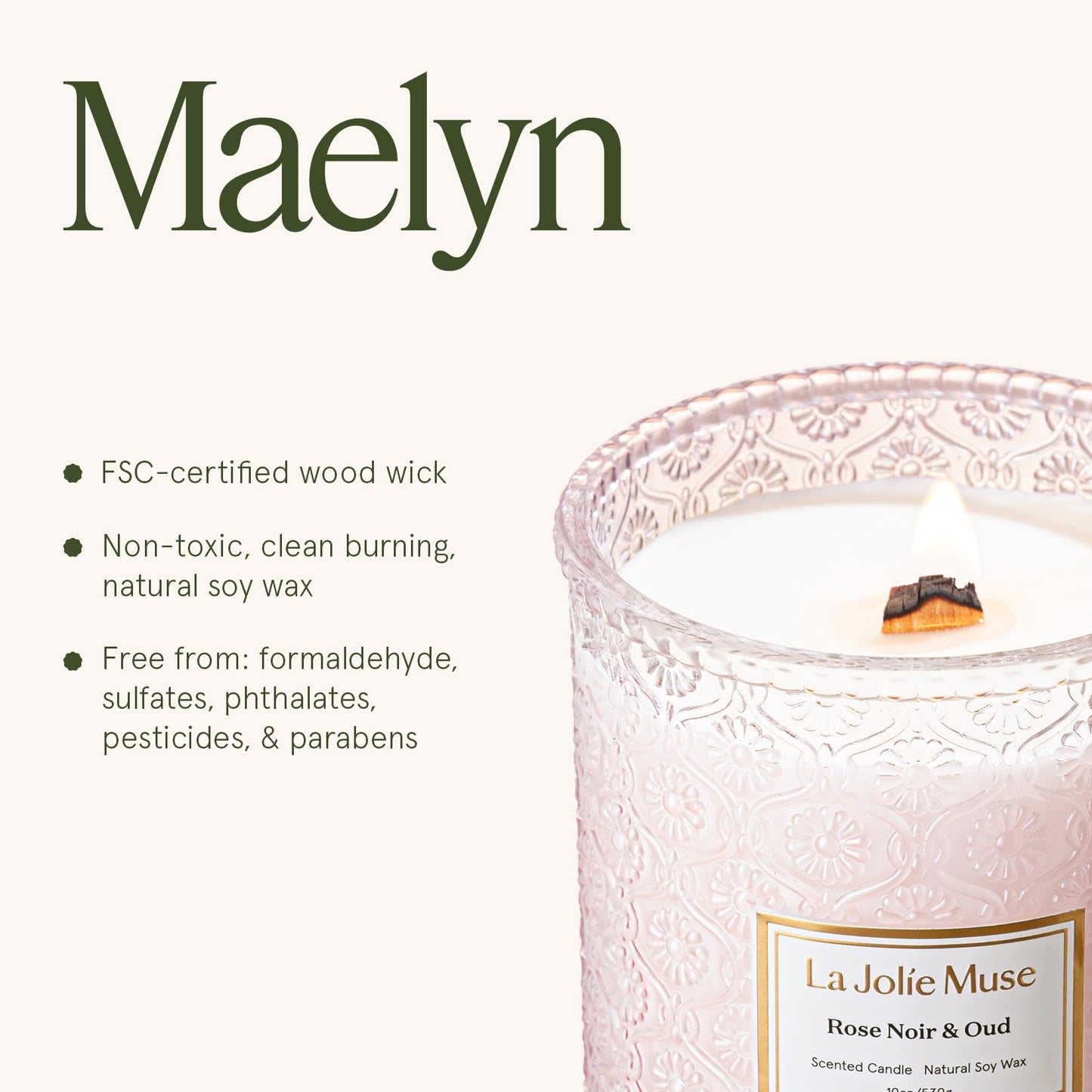 LA JOLIE MUSE Glass Jar Candle