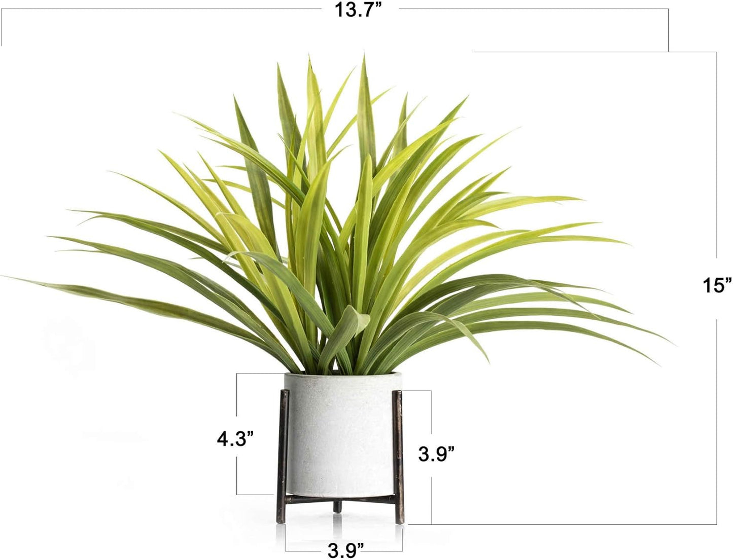 Artificial Spider Plant in Plant Stand
